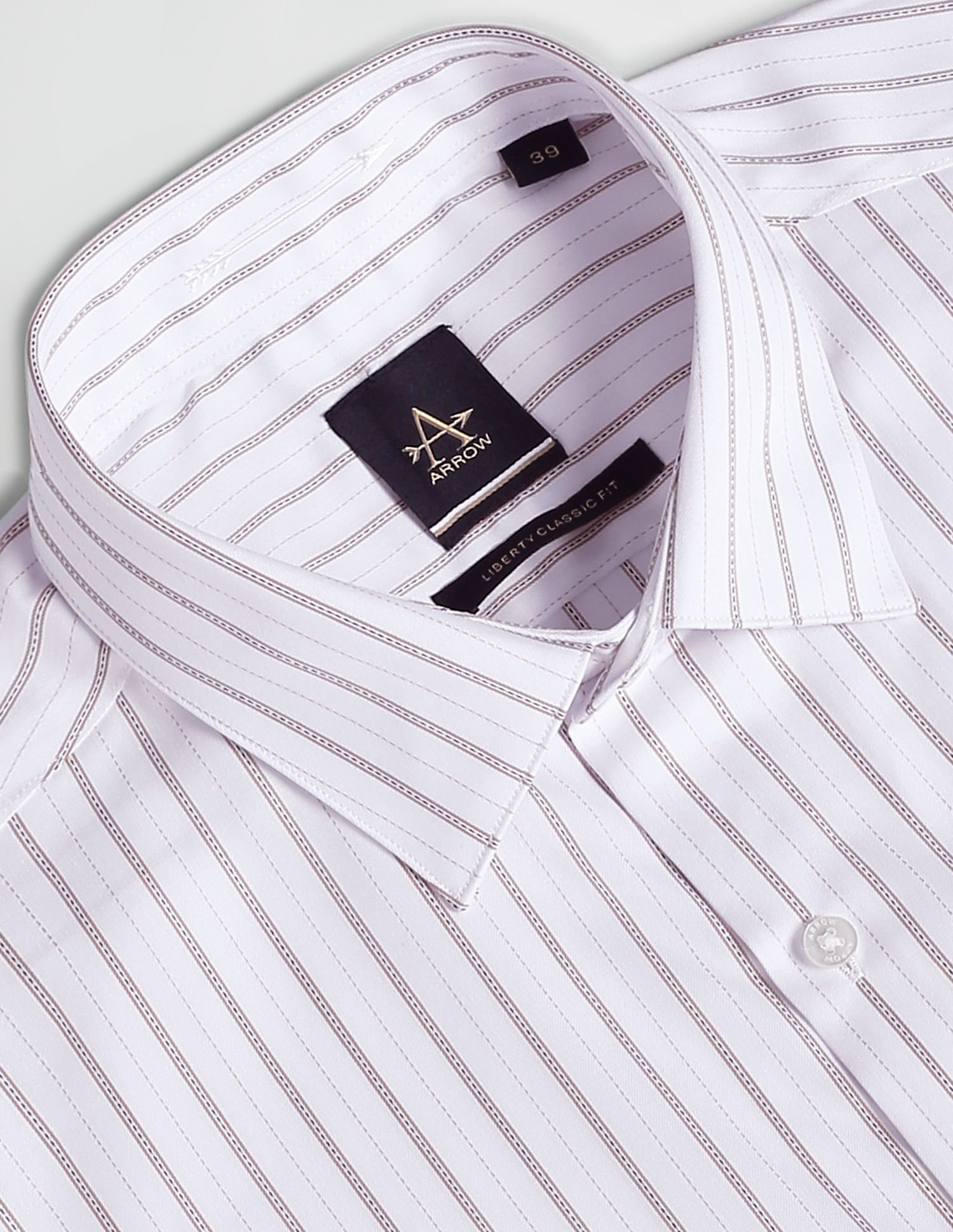 Arrow Vertical Stripe Auto Press Shirt