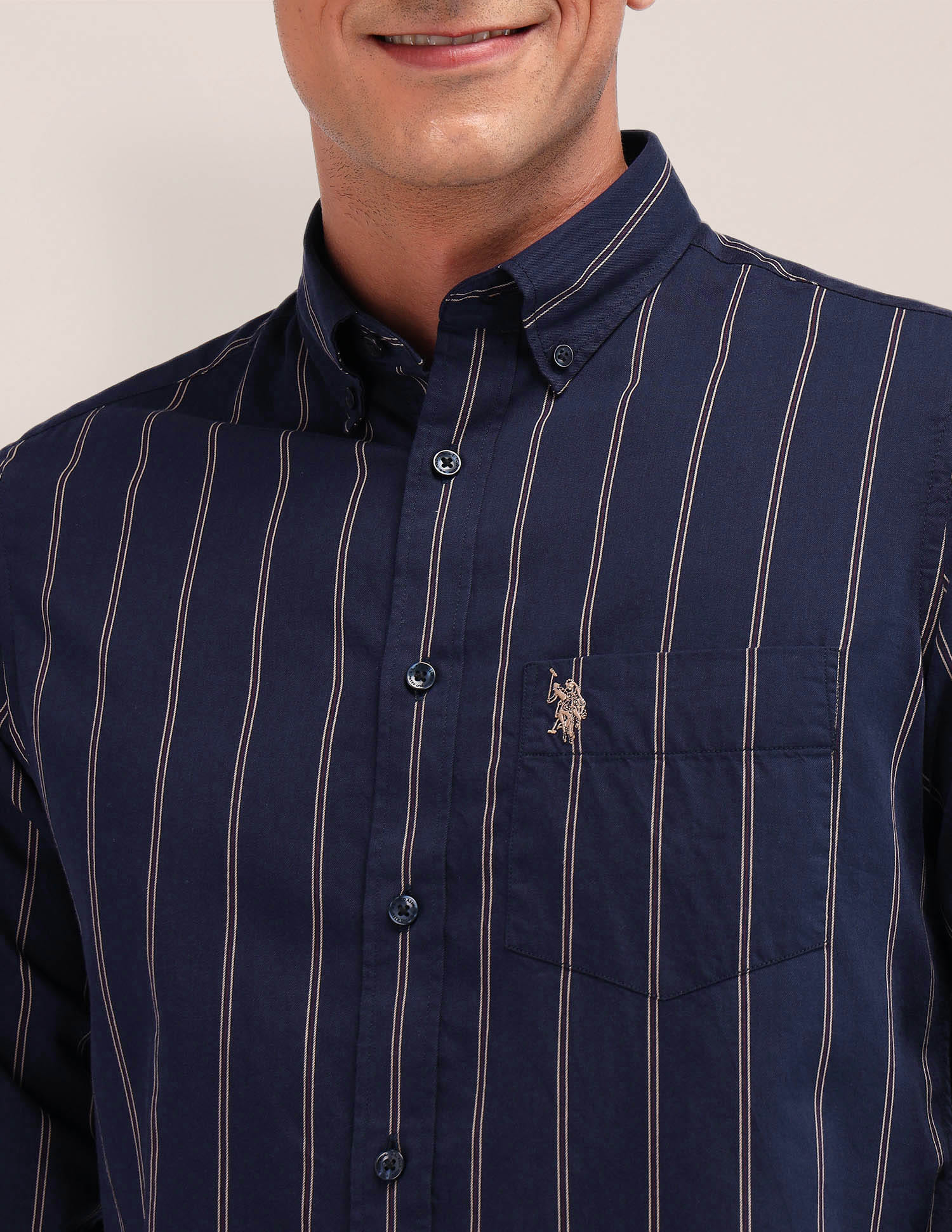 Buy U.S. Polo Assn. Tailored Fit Vertical Stripe Shirt - NNNOW.com
