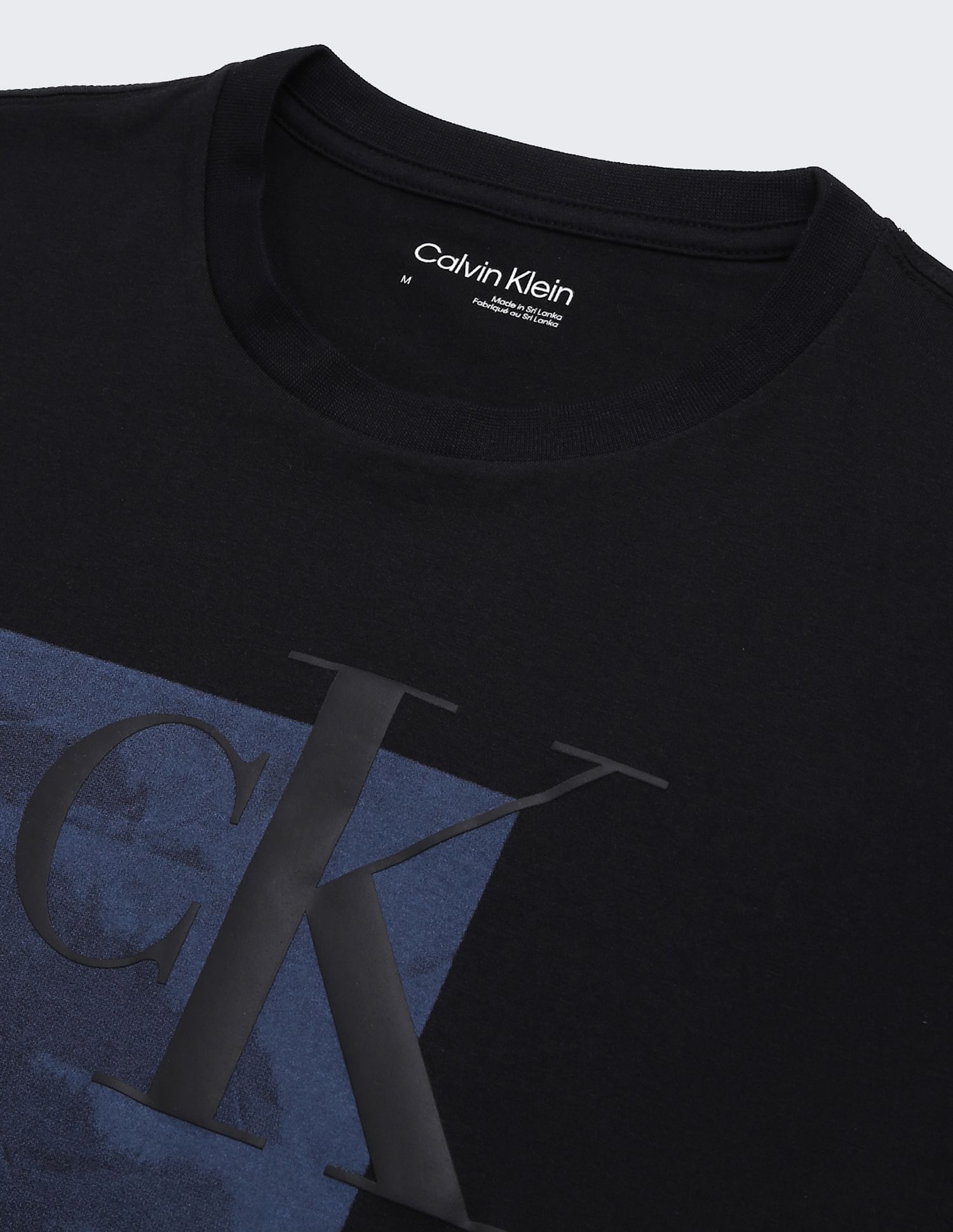 Calvin Klein Brand Print Cotton T-Shirt