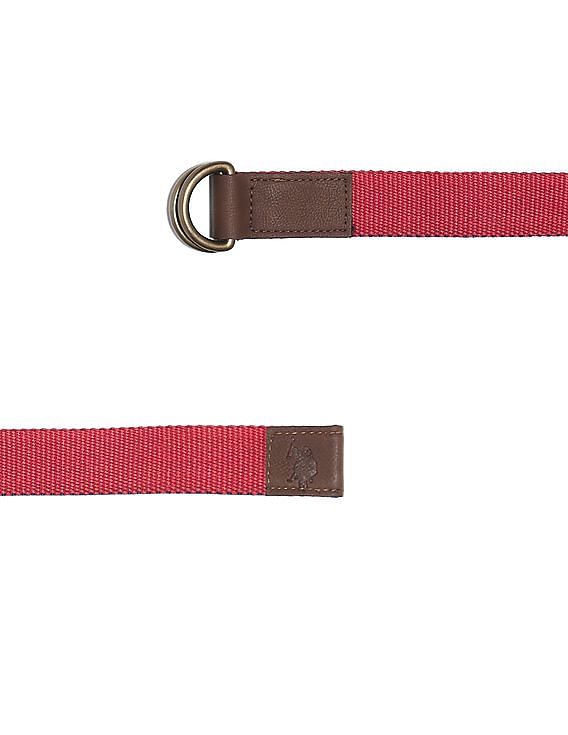 Buy U.S. Polo Assn. Kids Blue And Red Boys Leather End Reversible Belt NNNOW