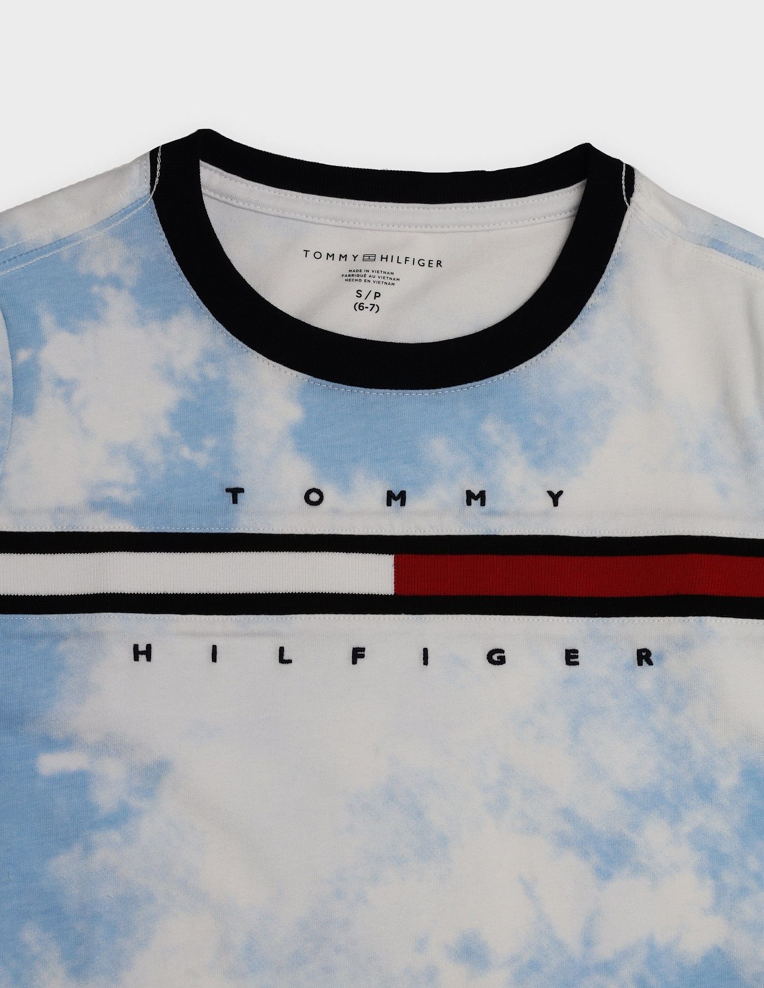 Tommy Hilfiger Kids Boys Tie & Dye Regular-Fit Cotton T-Shirt