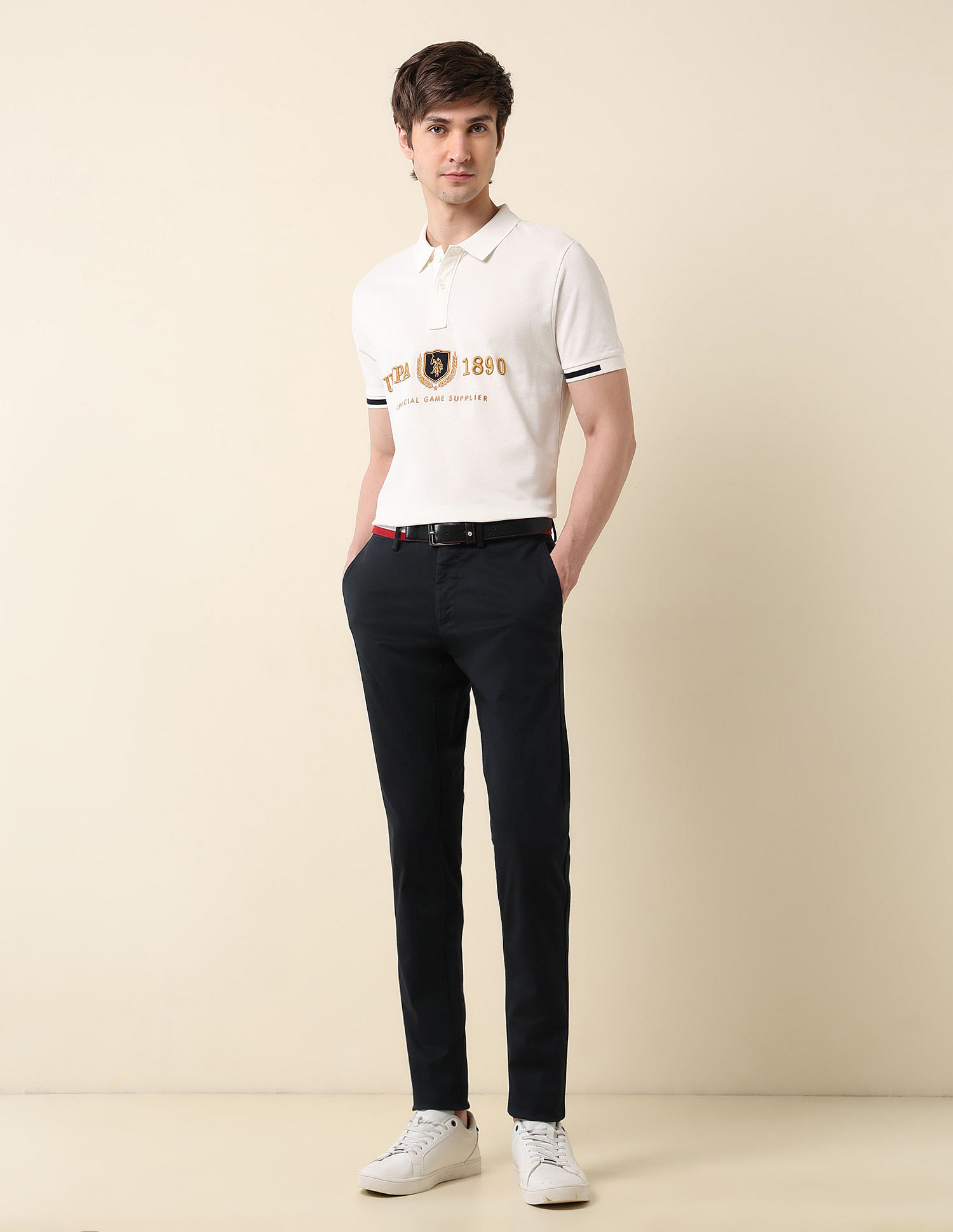 U.S. Polo Assn. Austin Slim Fit Dobby Weave Trousers
