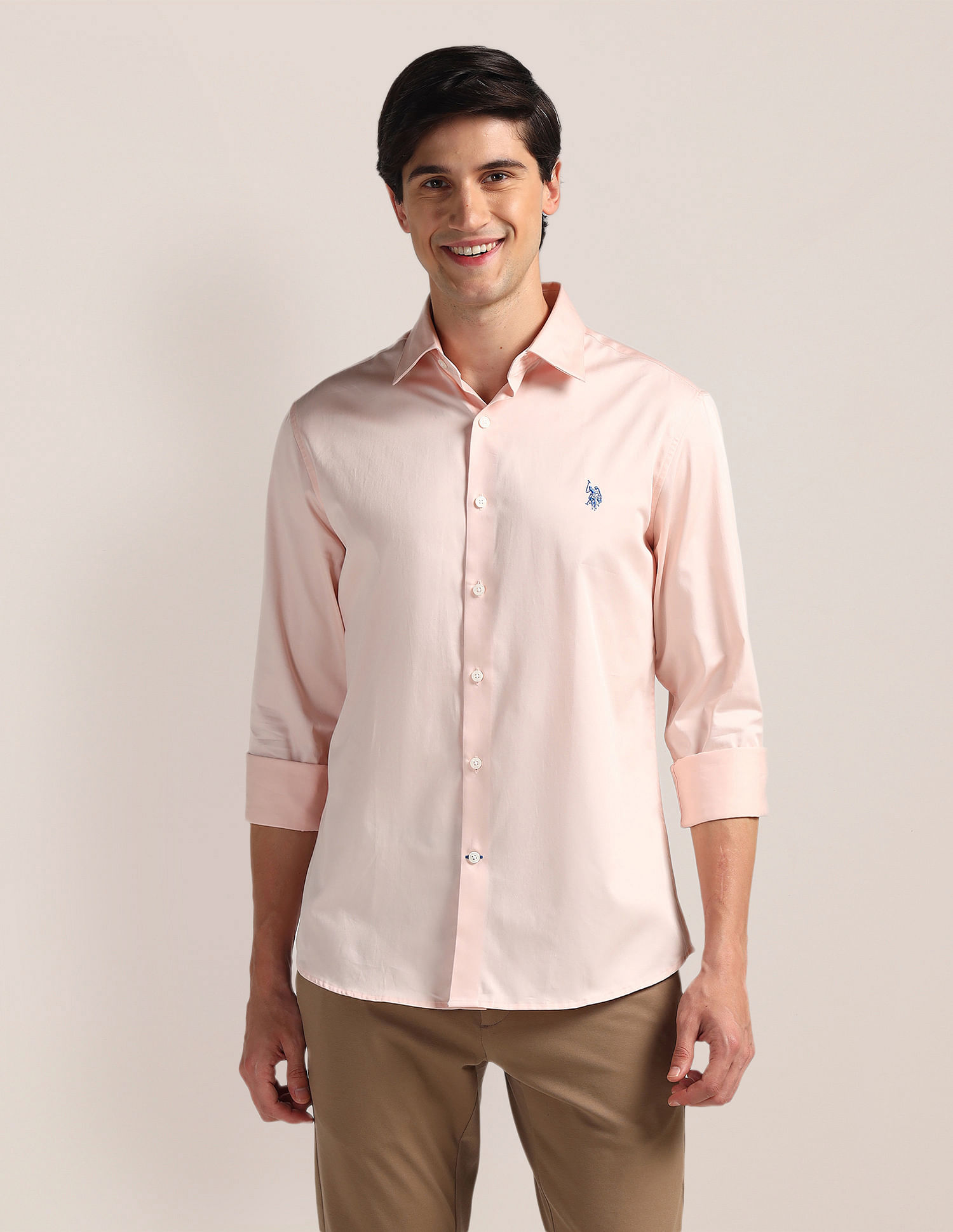 U.S. Polo Assn. Tailored Fit Pure Cotton Shirt