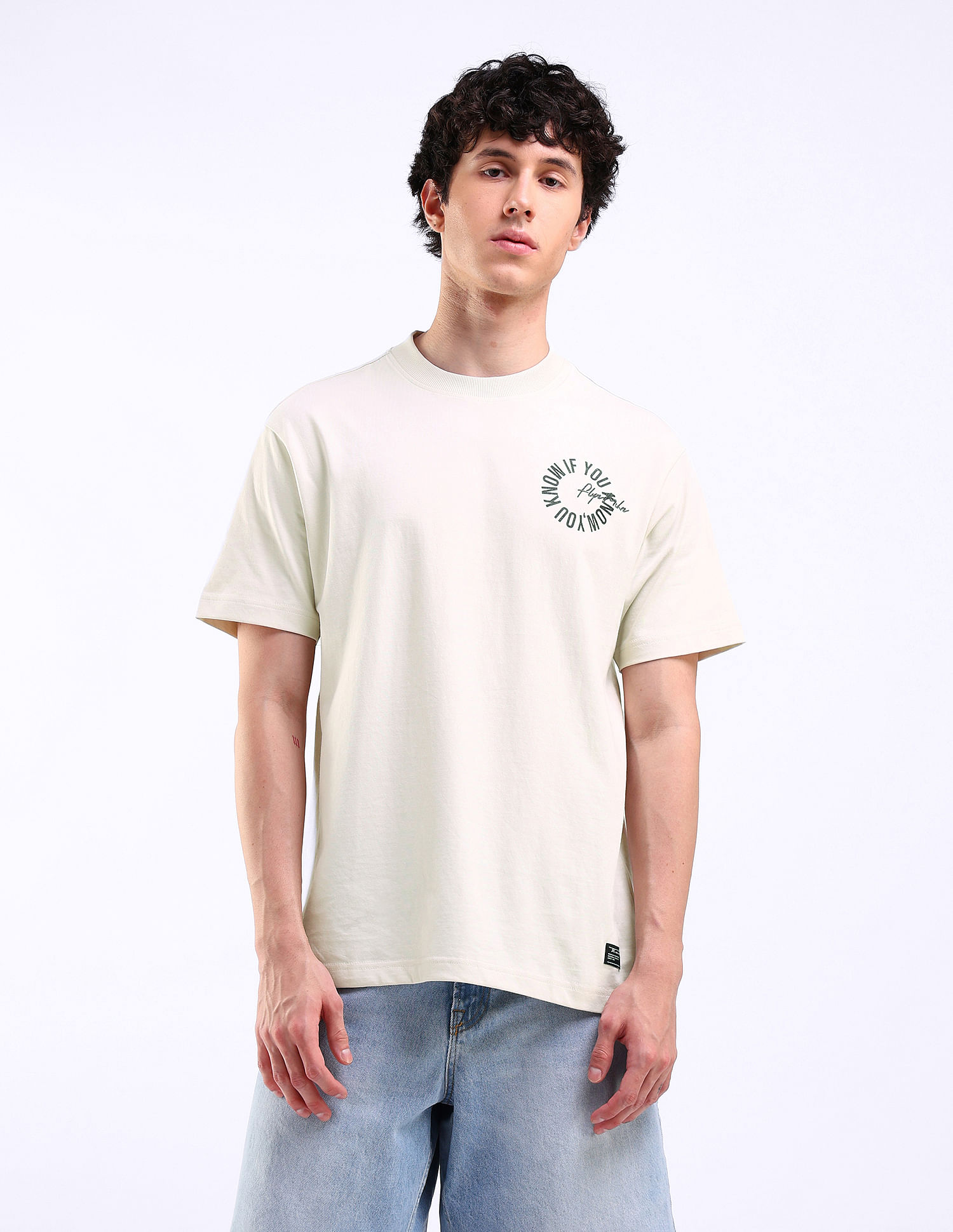 Flying Machine Applique Relaxed Kidult T-Shirt