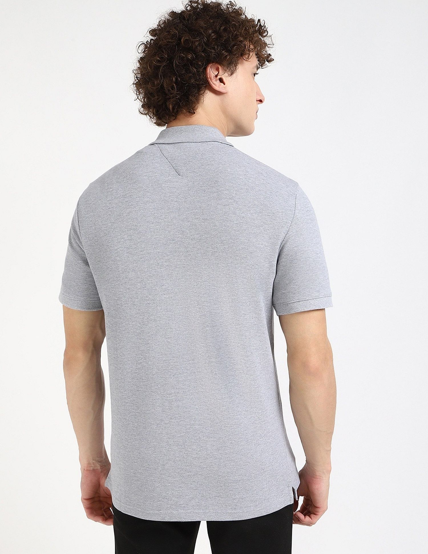 Tommy Hilfiger Solid Regular-Fit Cotton Polo Shirt
