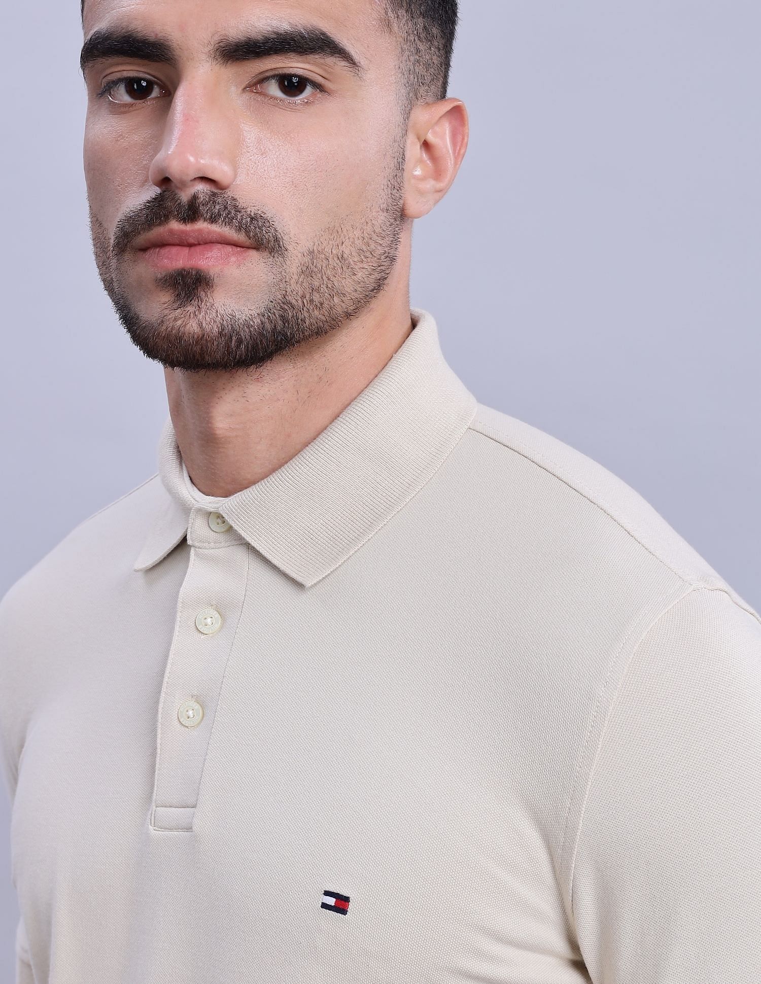 Tommy Hilfiger Solid Regular-Fit Cotton Polo Shirts