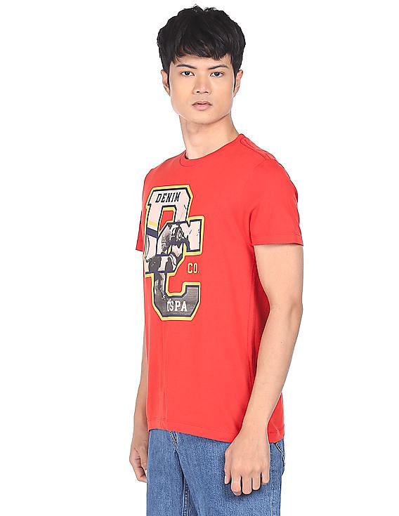U.S. Polo Assn. Denim Co. Crew Neck Graphic Print T-Shirt
