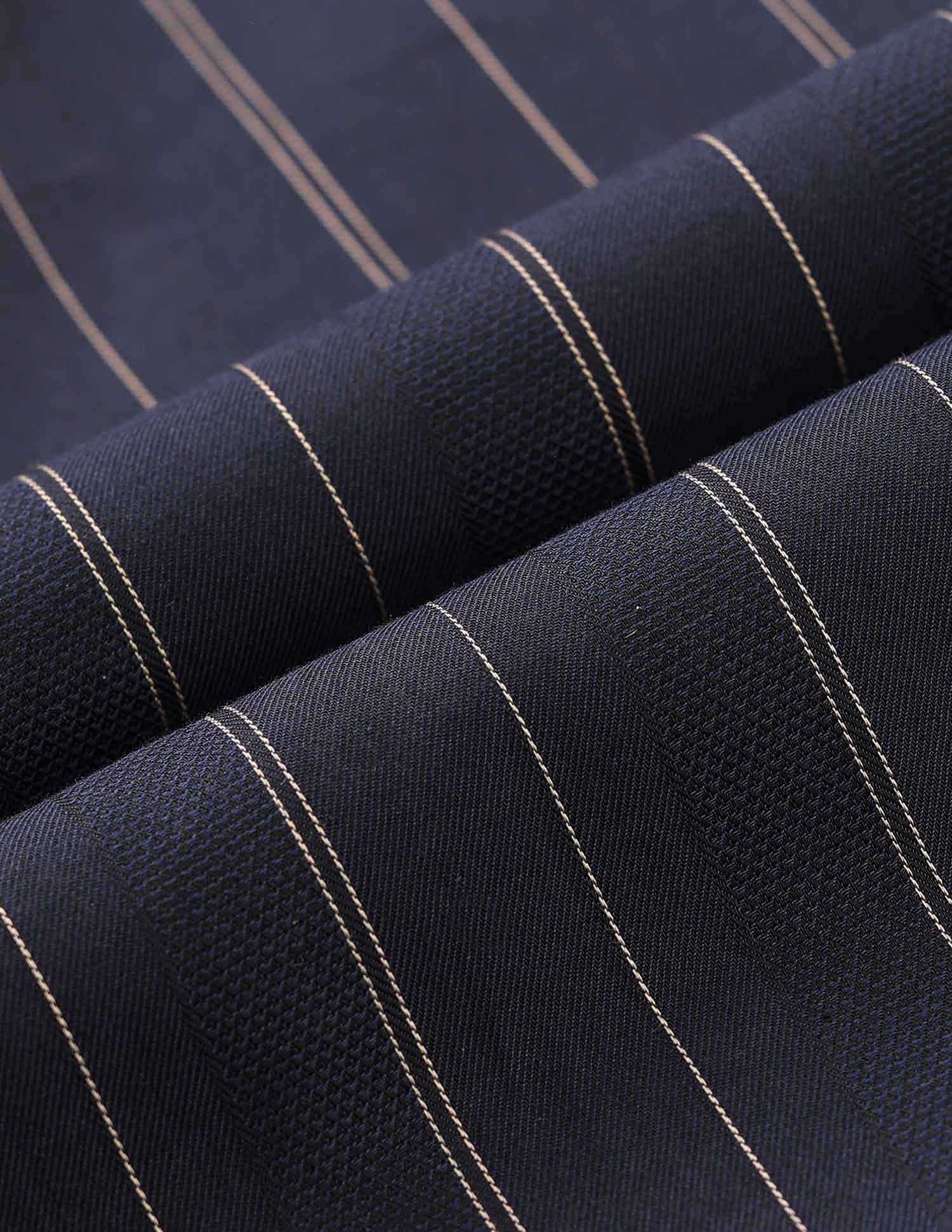 Arrow Vertical Striped Cotton Ceremonial Shirt