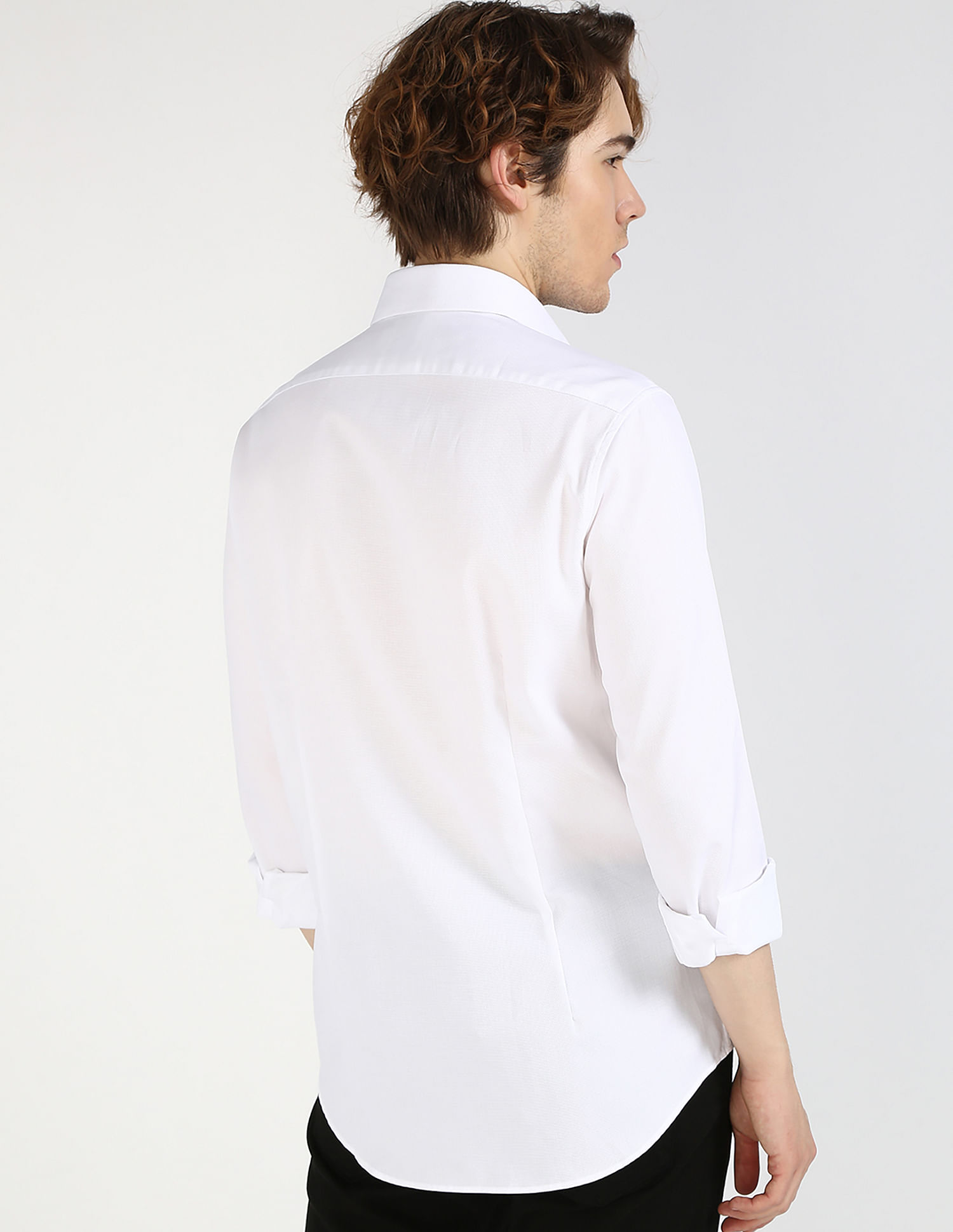 Calvin Klein Jeans White Dobby Shirt