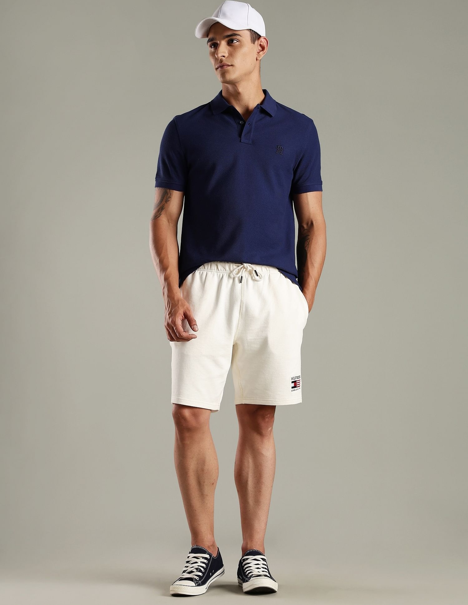 Tommy Hilfiger Embroidered Logo Regular Fit Cotton Polo T- Shirt