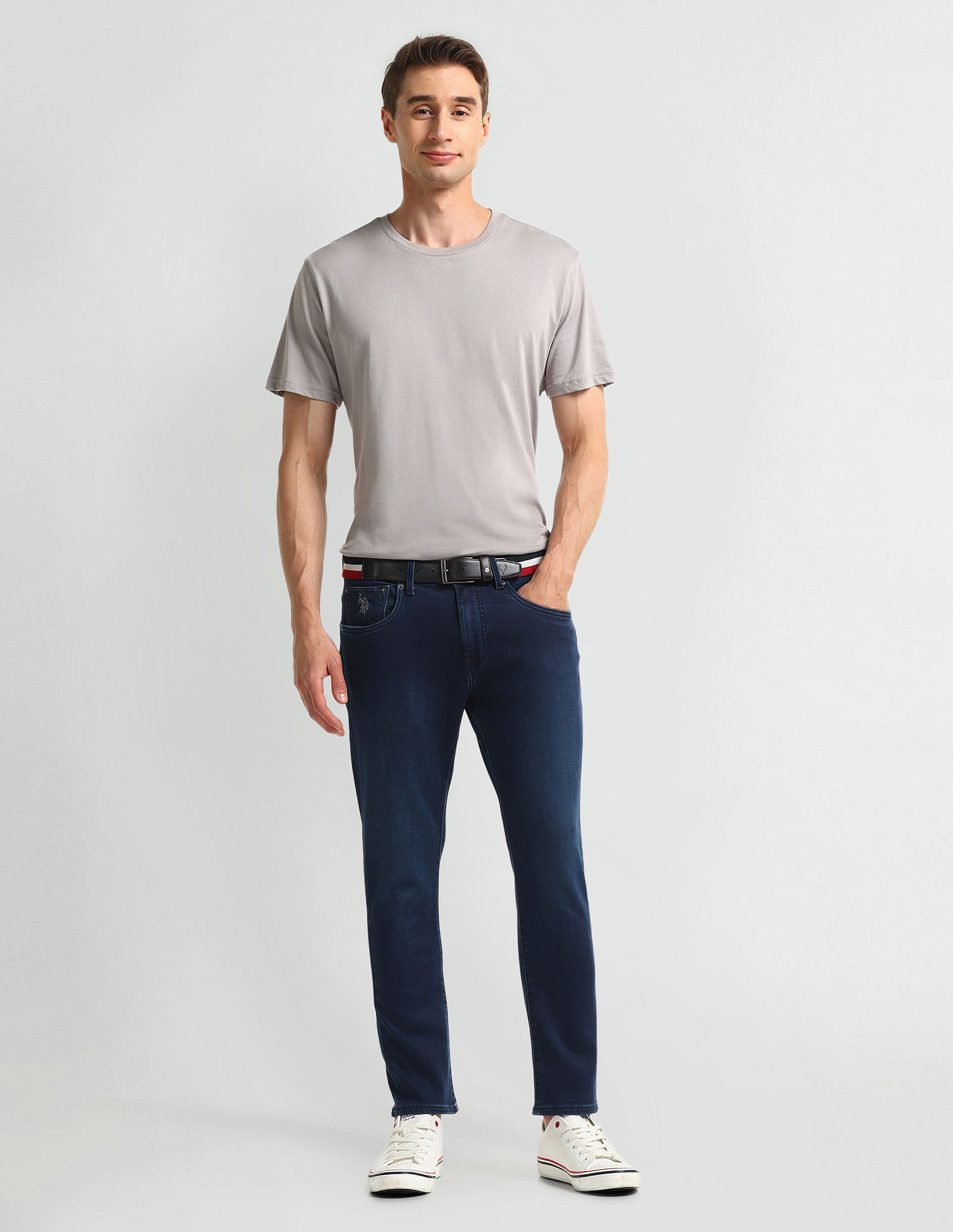 U.S. Polo Assn. Denim Co. Henry Tapered Cropped Fit Blue Jeans