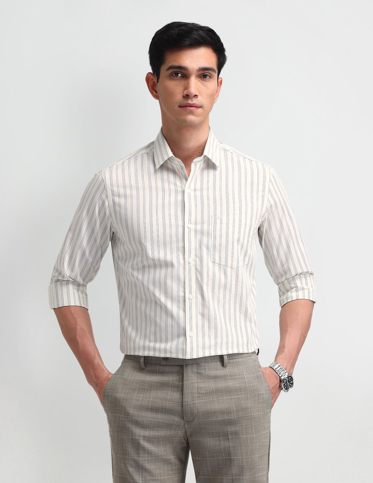 Arrow Manhattan Slim Fit Oxford Shirt