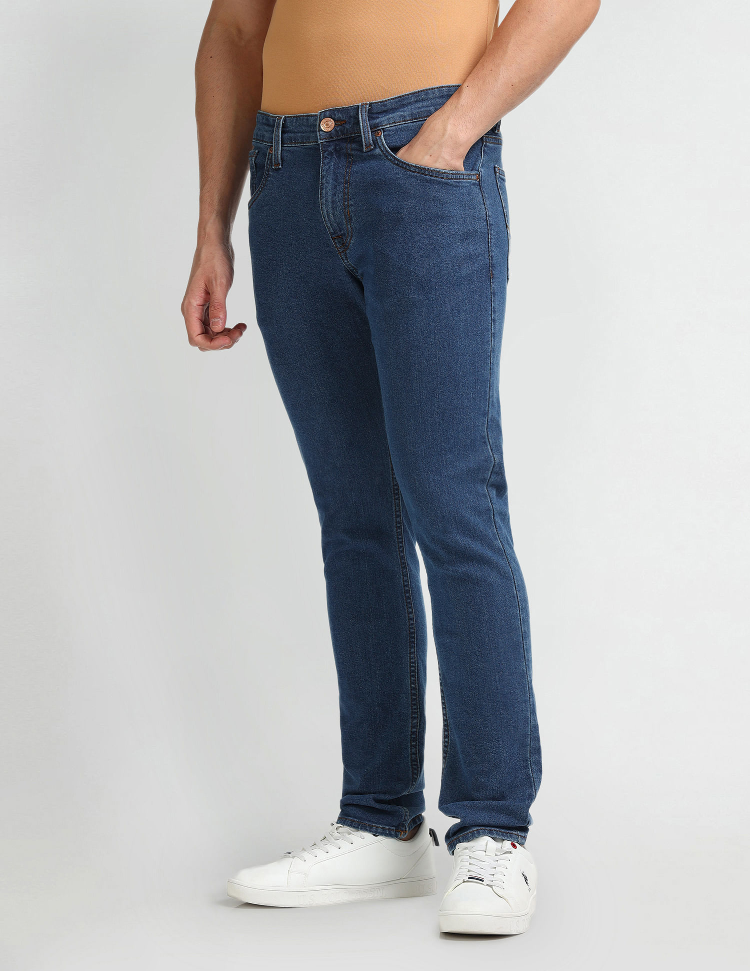 U.S. Polo Assn. Denim Co. Brandon Slim Tapered Blue Jeans