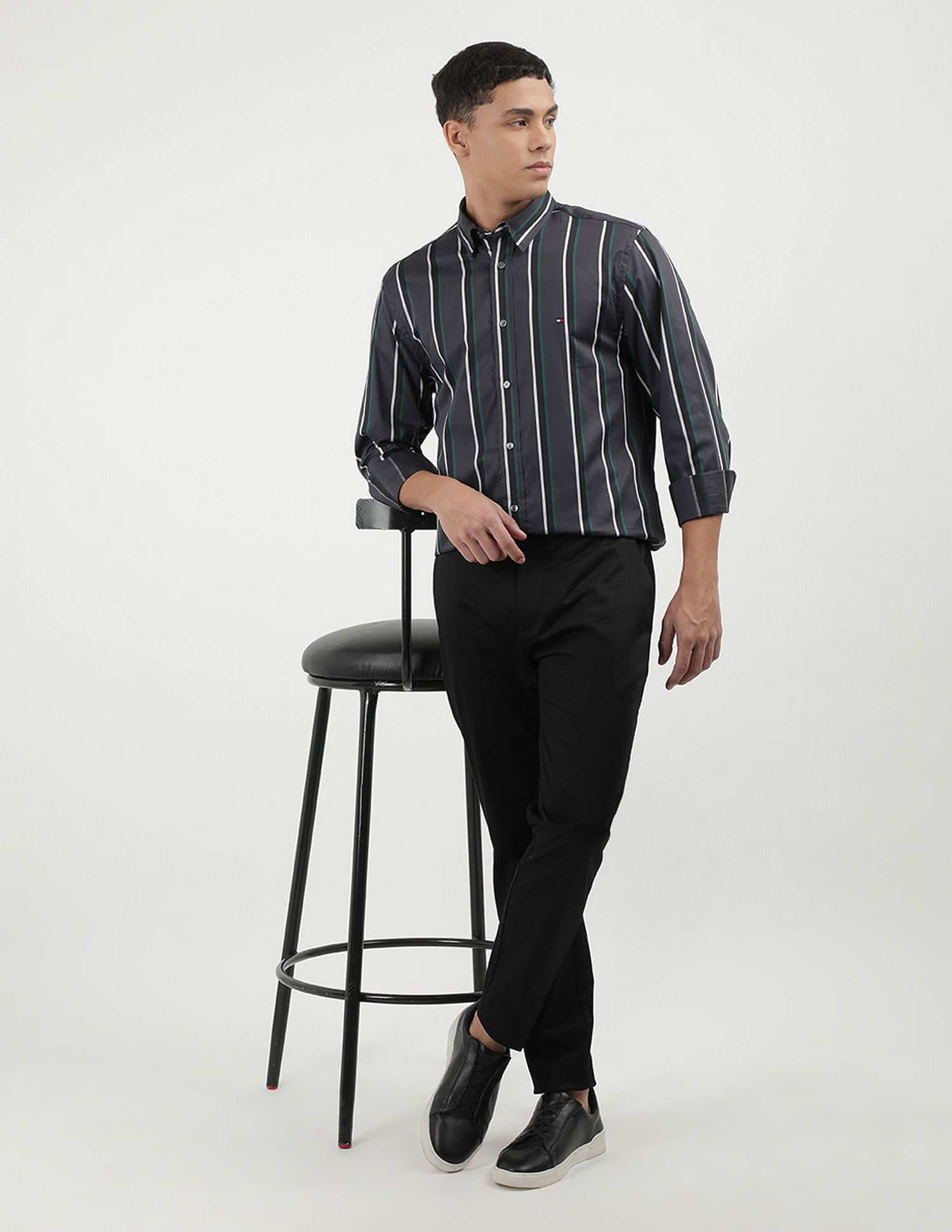 Tommy Hilfiger Vertical Stripe Oxford Shirt
