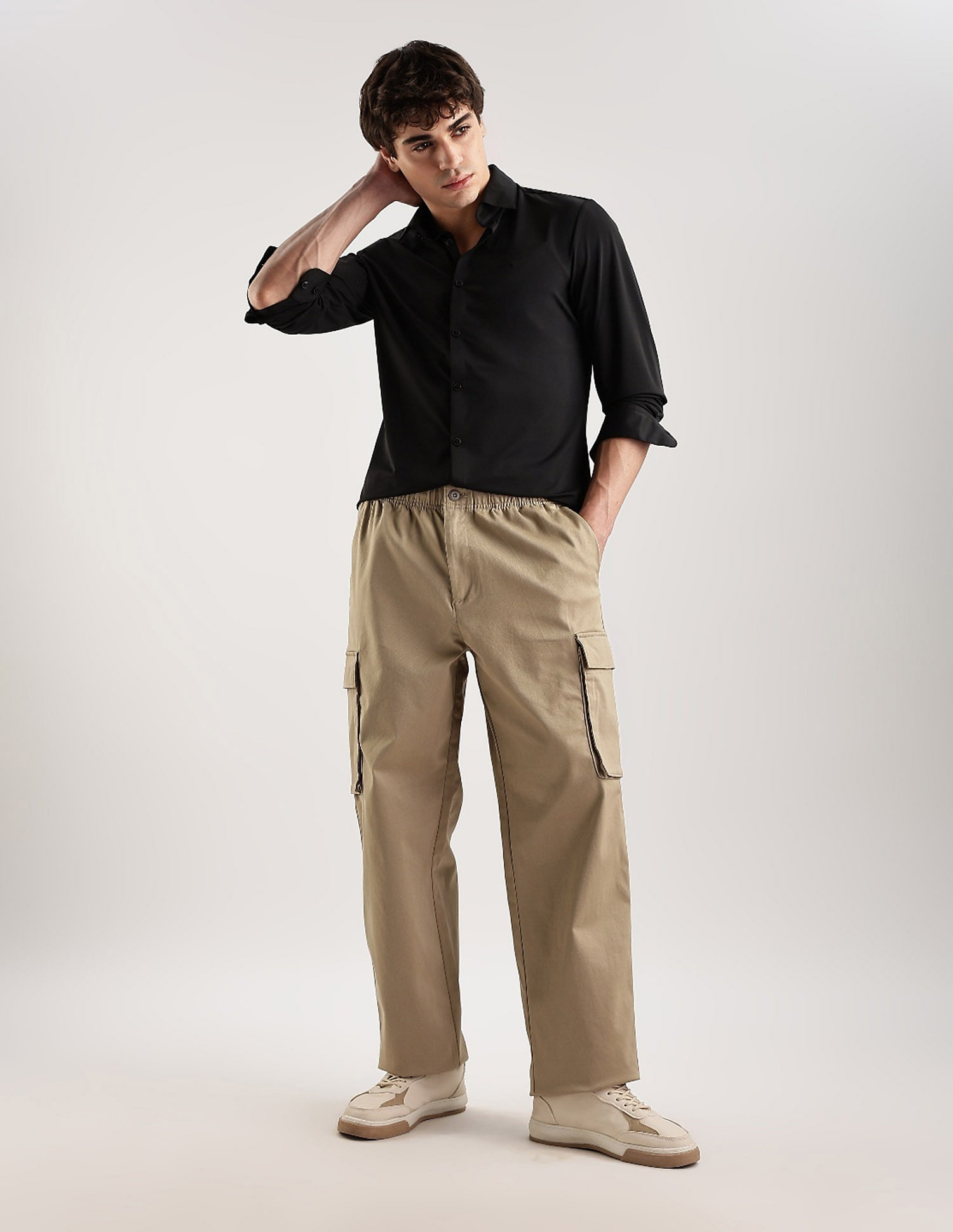 Calvin Klein Jeans Solid Slim Fit Woven Shirt