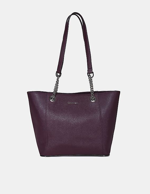 Dark purple tote bag online