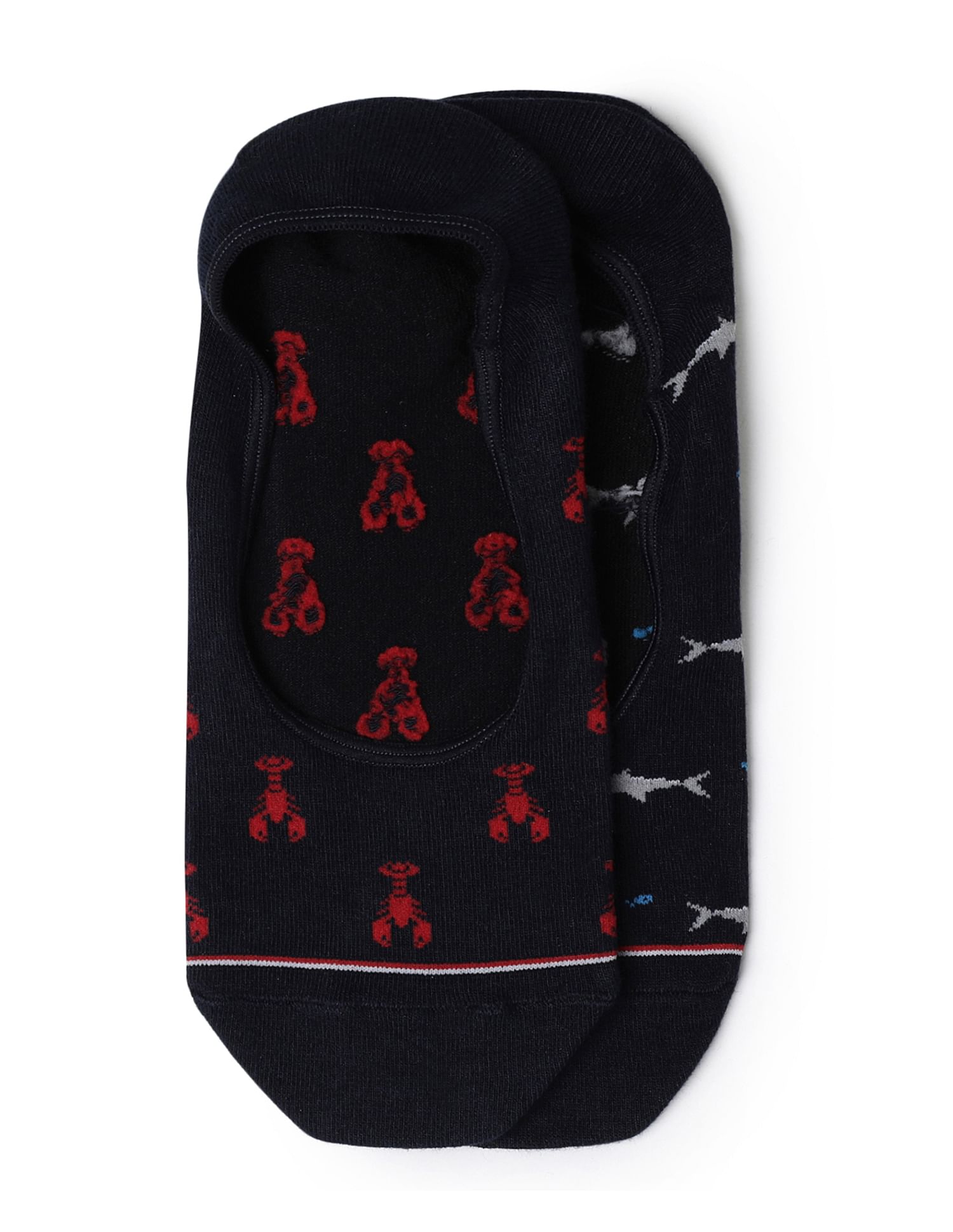 Tommy Hilfiger Men No Show Lobster Socks - Pack Of 2