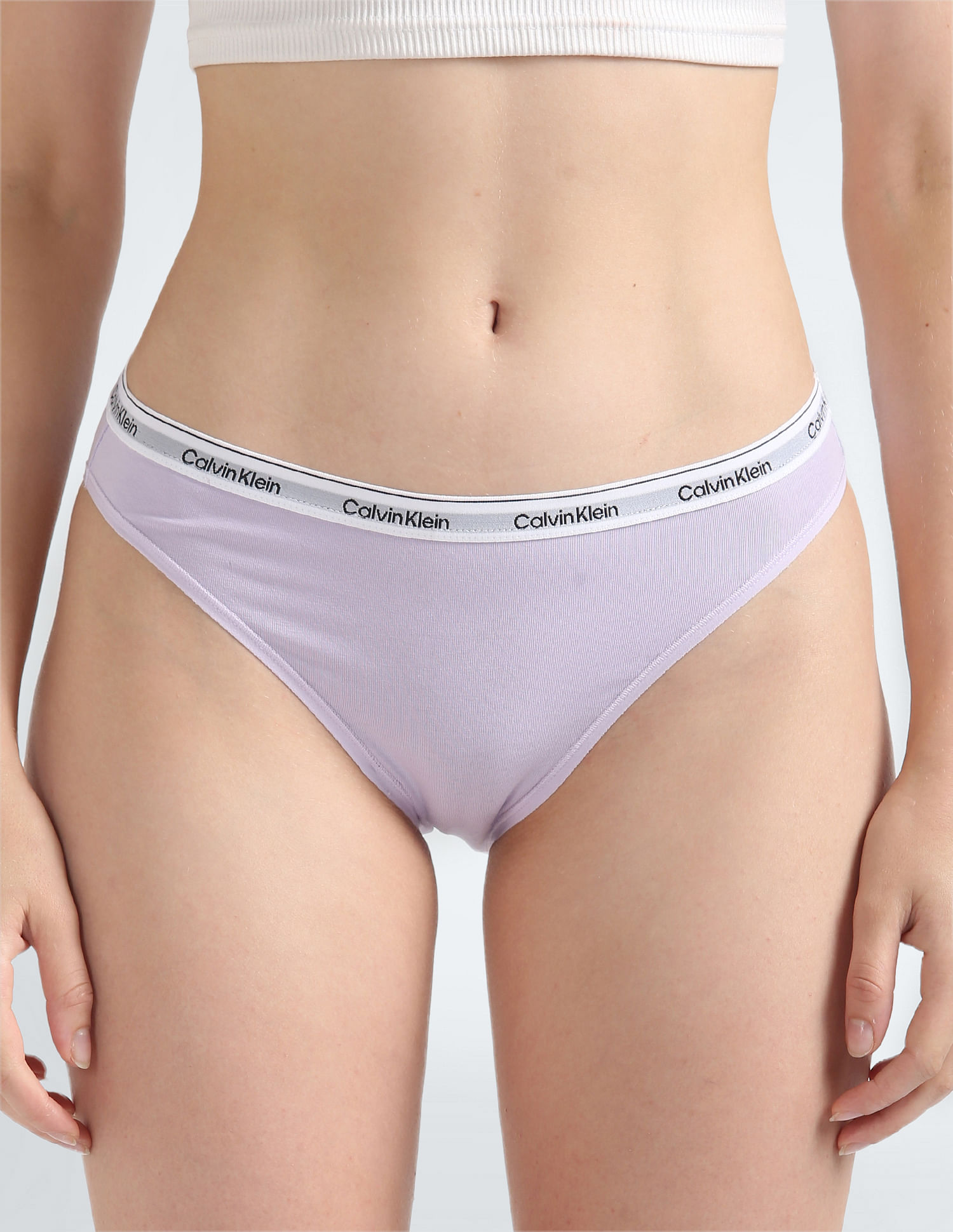 Buy Calvin Klein Underwear Low Rise Solid Bikini Panties - Pack Of 3 