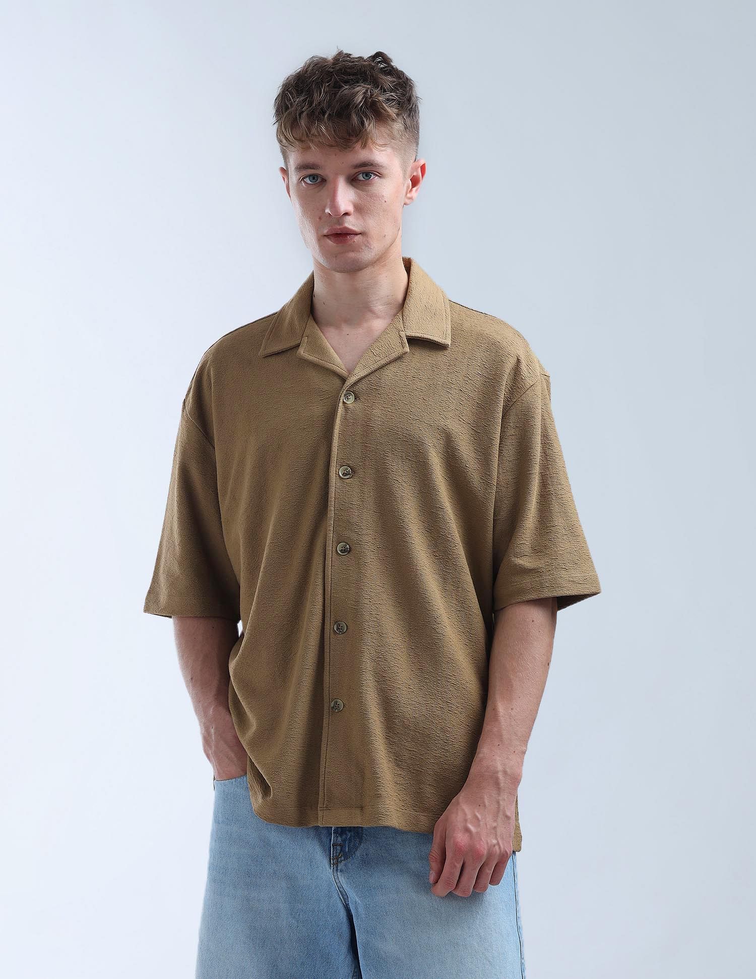 Flying Machine Knitted Color Of Home Shirt