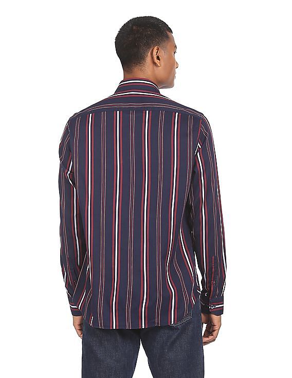 Buy Arrow Sports Manhattan Slim Fit Striped Shirt - NNNOW.com