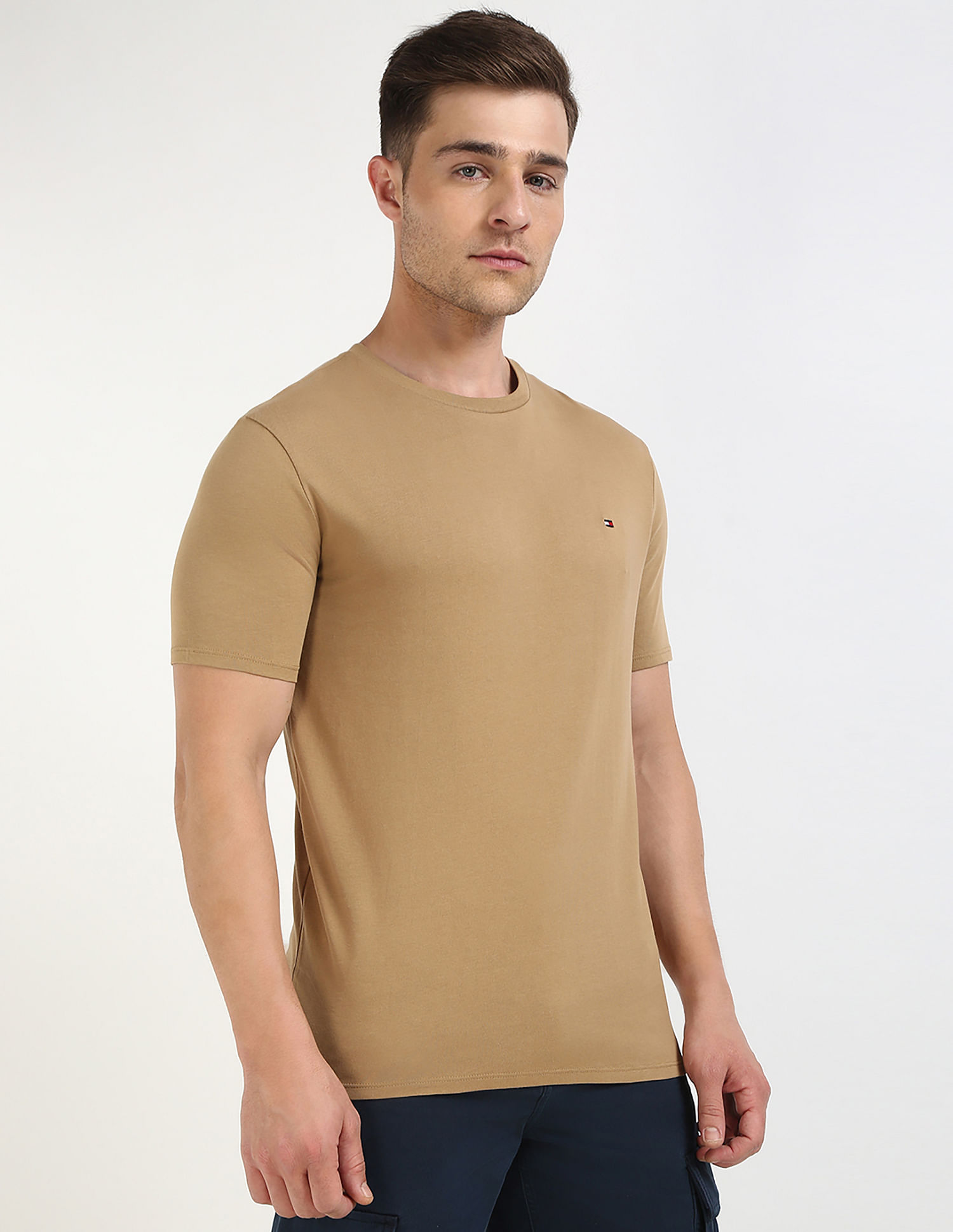 Tommy Hilfiger Solid Regular-Fit Cotton T-Shirt