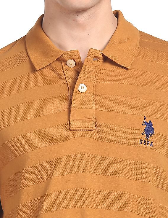 U.S. Polo Assn. Structured Stripe Cotton Polo Shirts