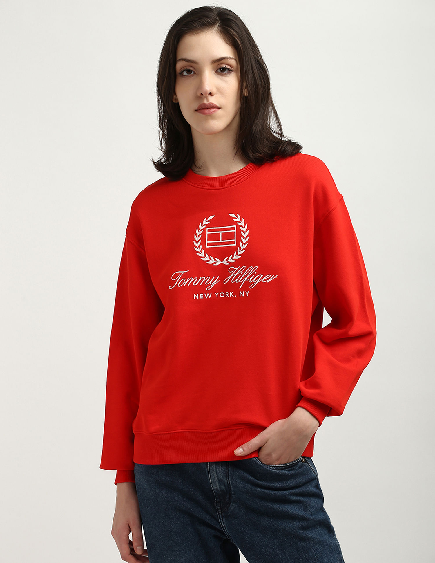 Tommy Hilfiger Flag Script Sustainable Sweatshirt