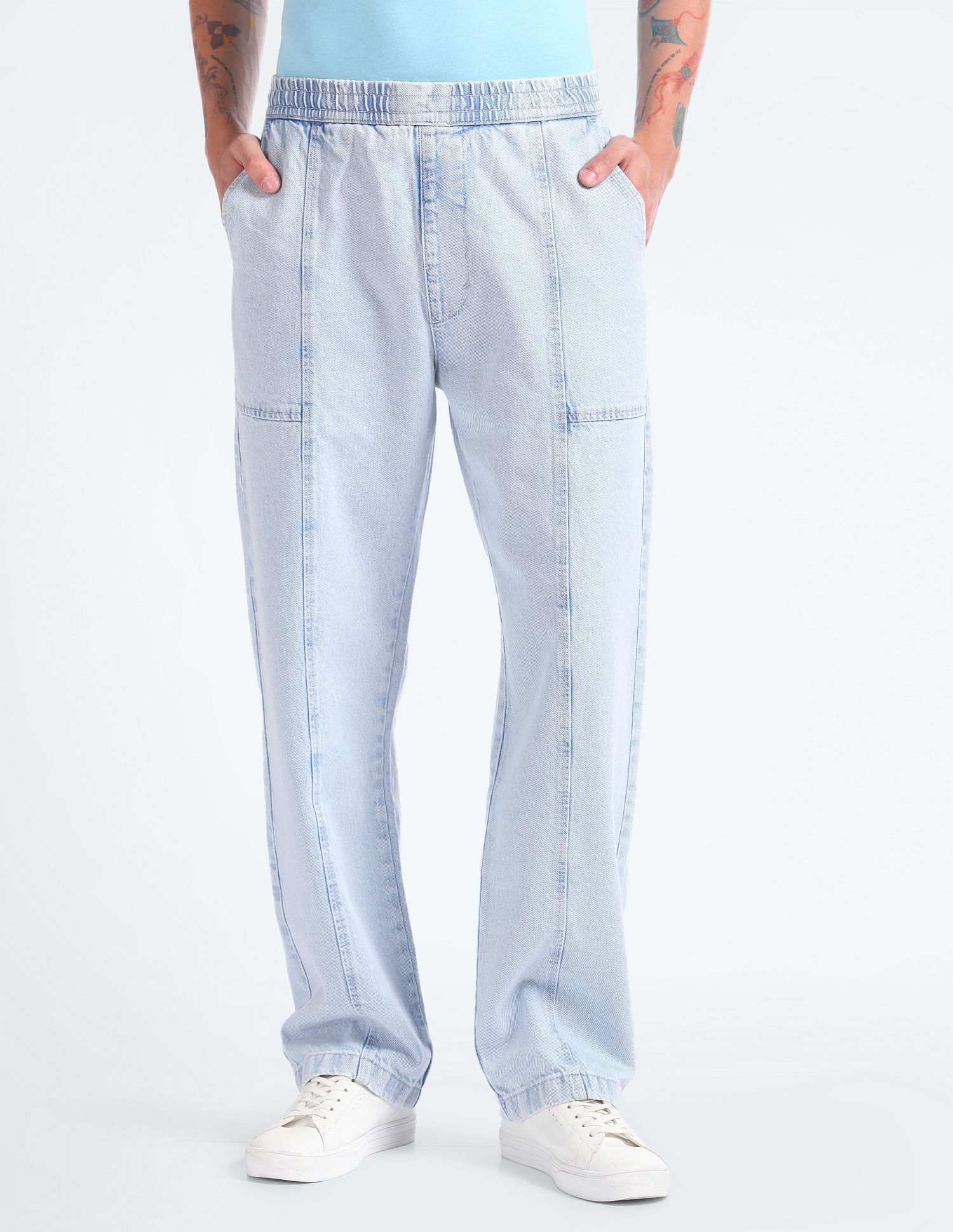 Flying Machine Cobain 90s Loose Fit Rinsed Jeans