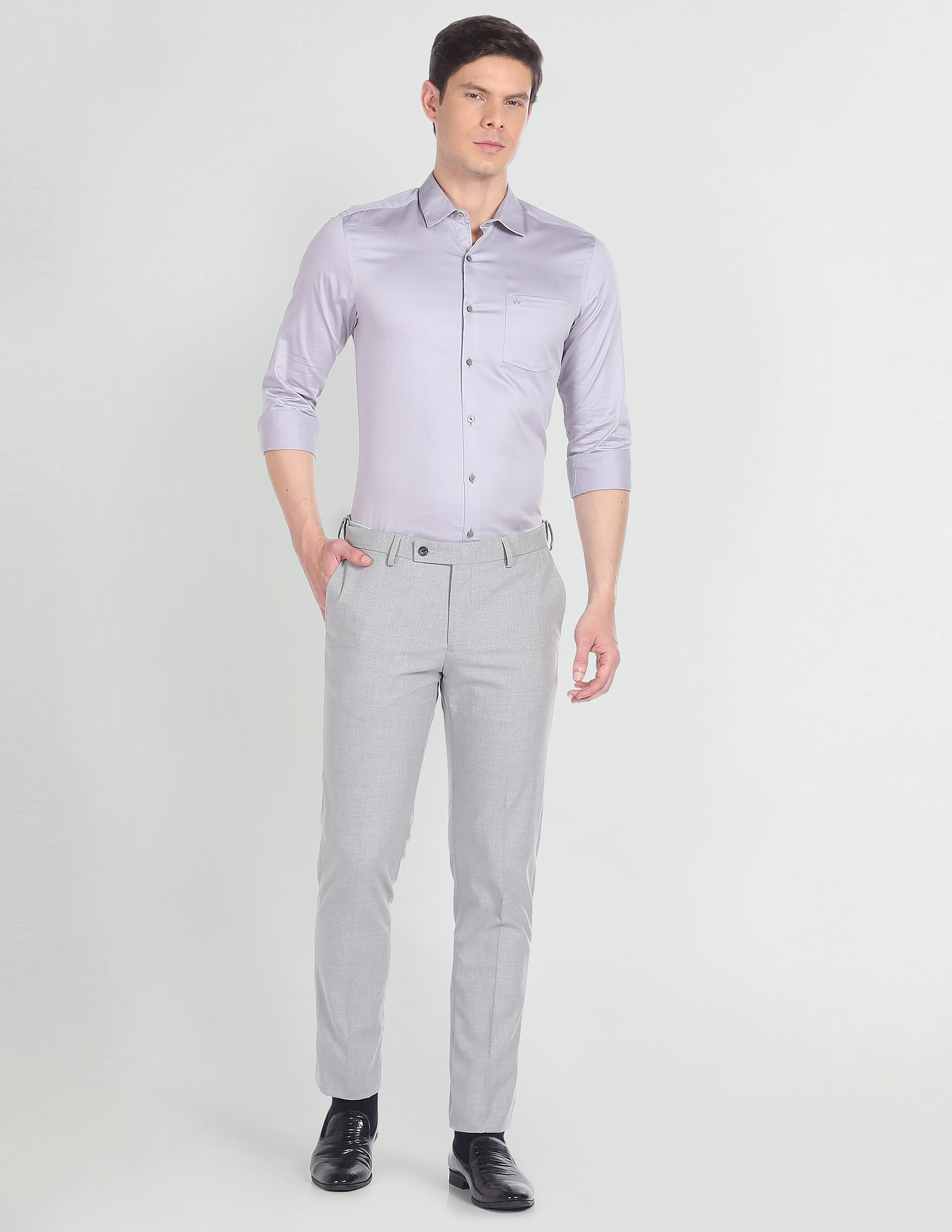 Arrow Hudson Tailored Fit Autoflex Trousers