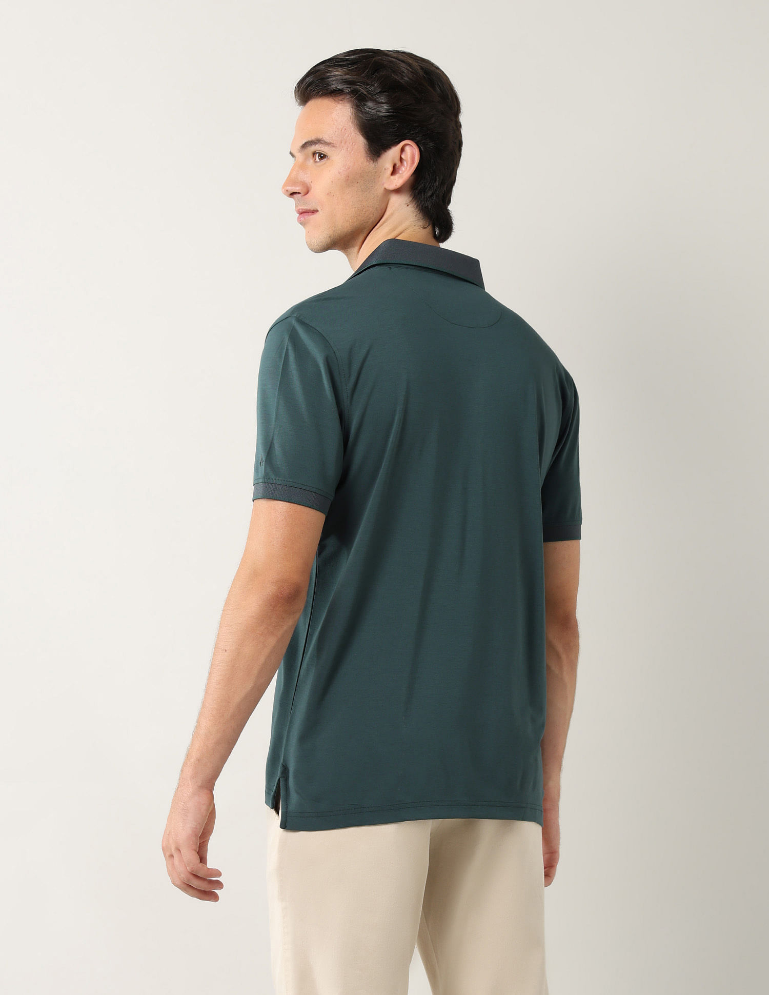 Arrow Solid Pure Cotton Polo Shirt