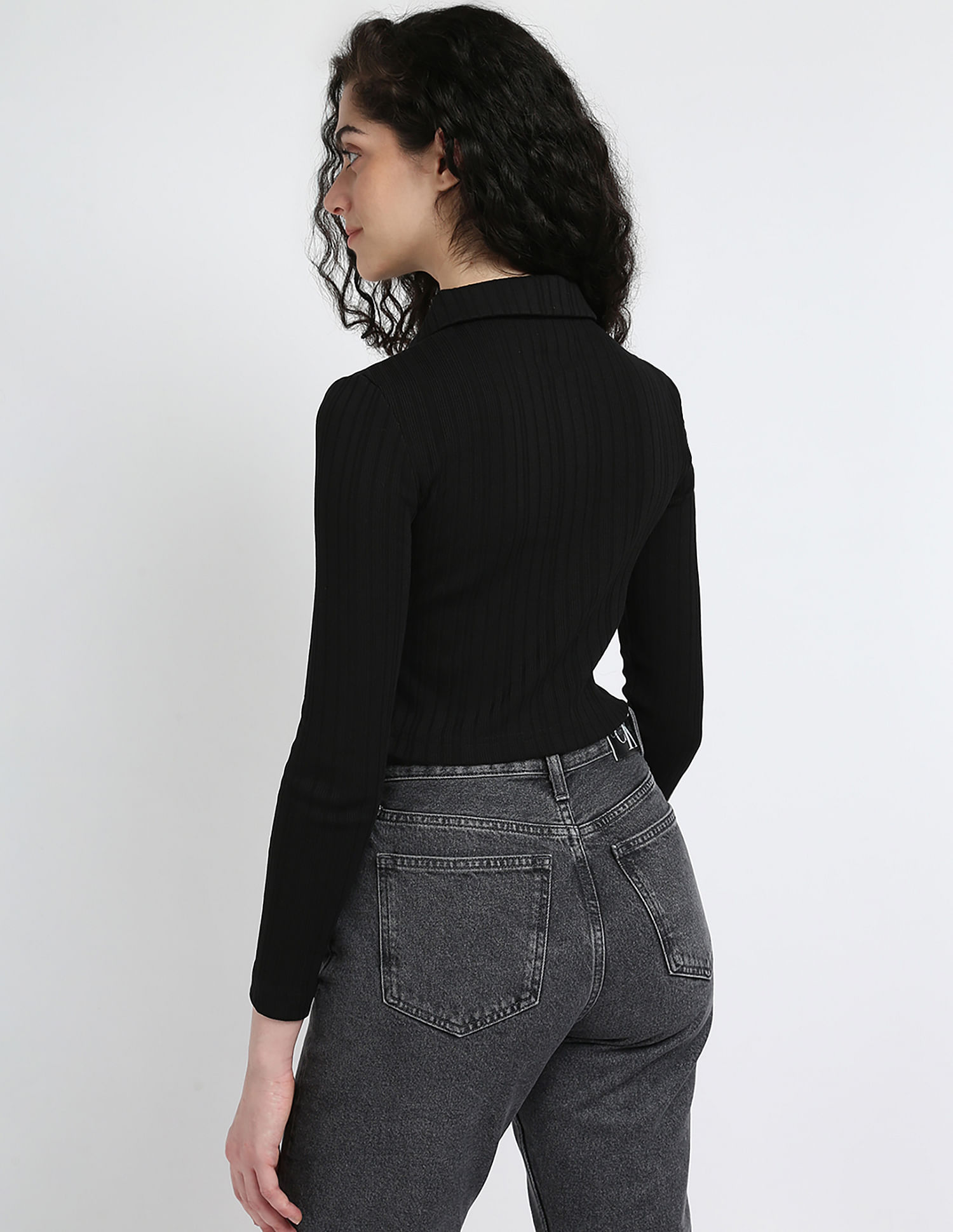 Calvin Klein Jeans Polo Rib Slim Fit Top
