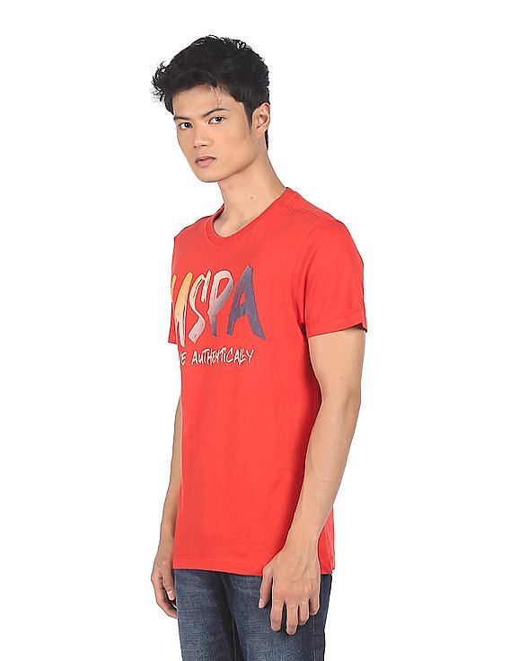 U.S. Polo Assn. Denim Co. Round Neck Cotton T-Shirt