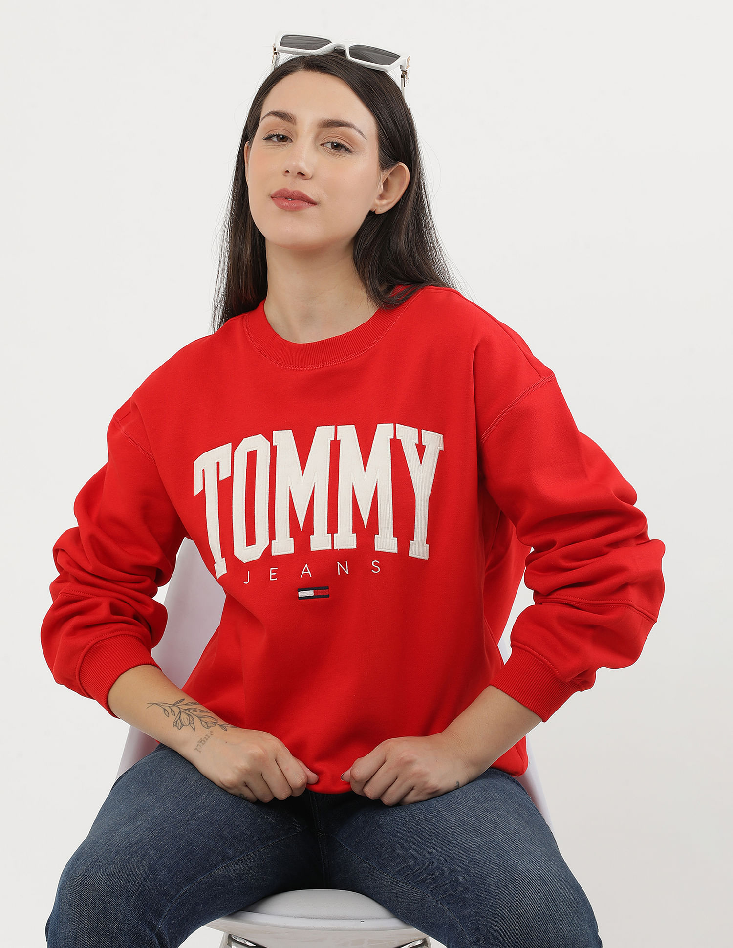 Buy Tommy Hilfiger Sustainable Crew Neck Collegiate Sweatshirt NNNOW