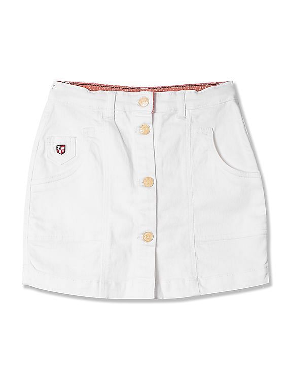 U.S. Polo Assn. Kids Girls Regular Fit Denim Skirt