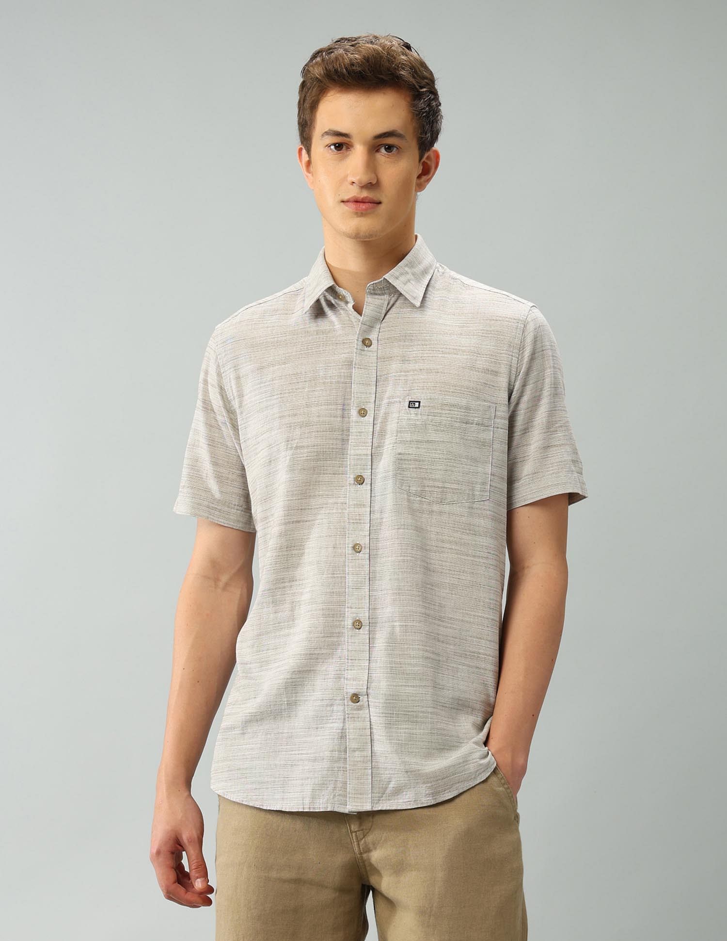 Arrow Sport Air Soft Regular Fit Abstract Shirt