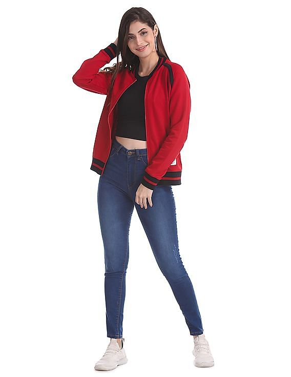 Flying Machine Women Betty Slim Fit Whiskered Jeggings
