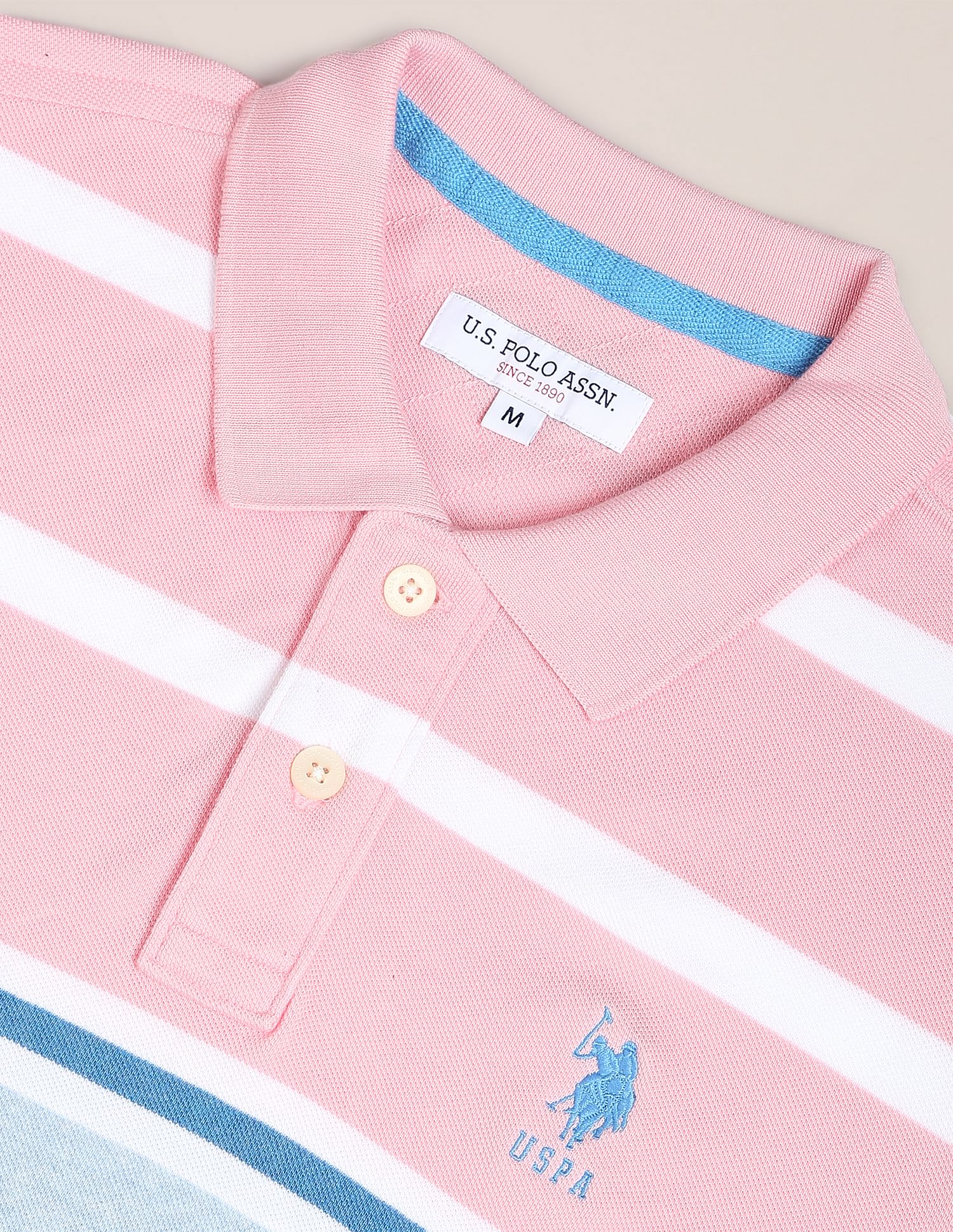 U.S. Polo Assn. Signature Stripe Pique Polo Shirt
