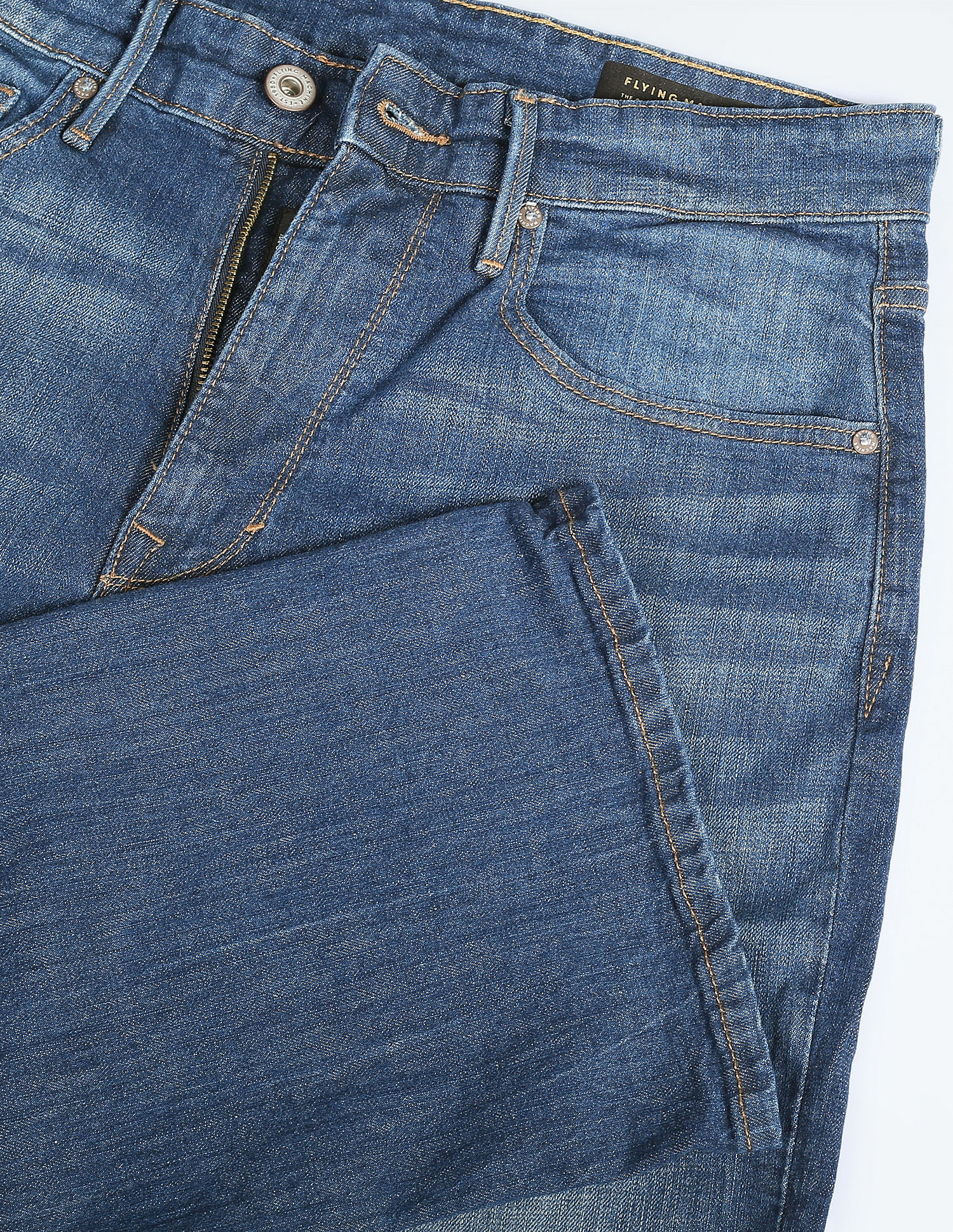 Flying Machine Stone Wash Bootcut Jeans