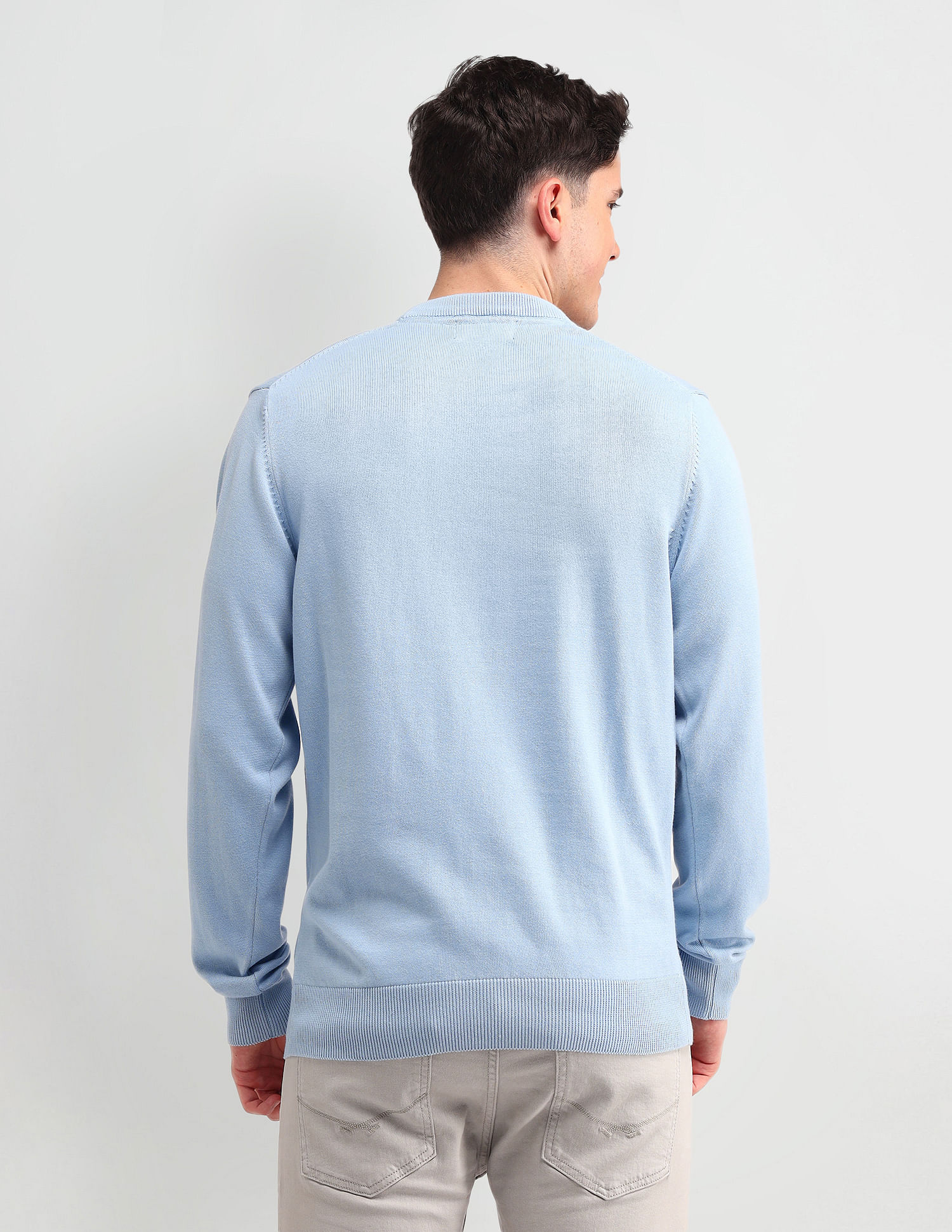 U.S. Polo Assn. Denim Co. Brand Printed Regular Fit Sweater
