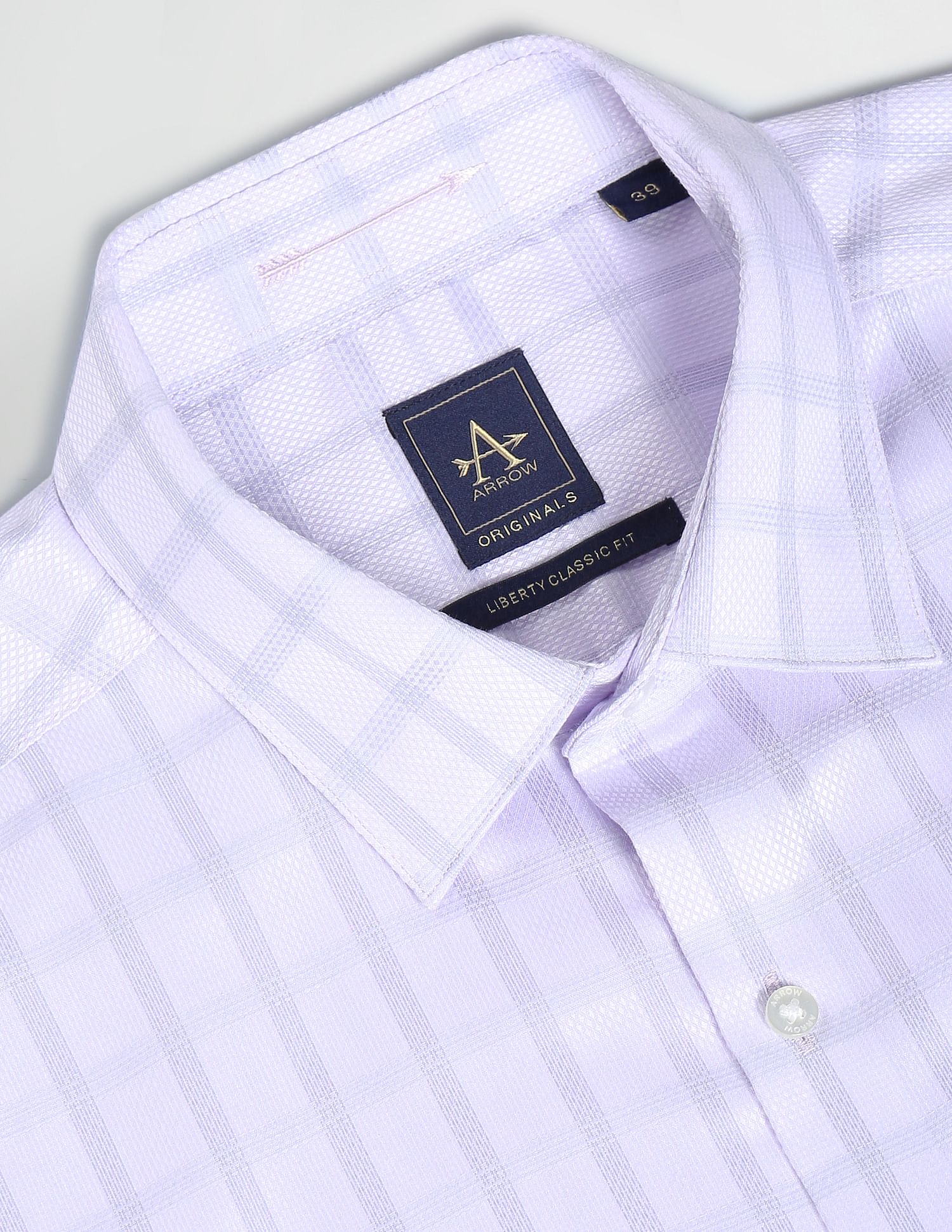 Arrow Windowpane Check Auto Press Shirt