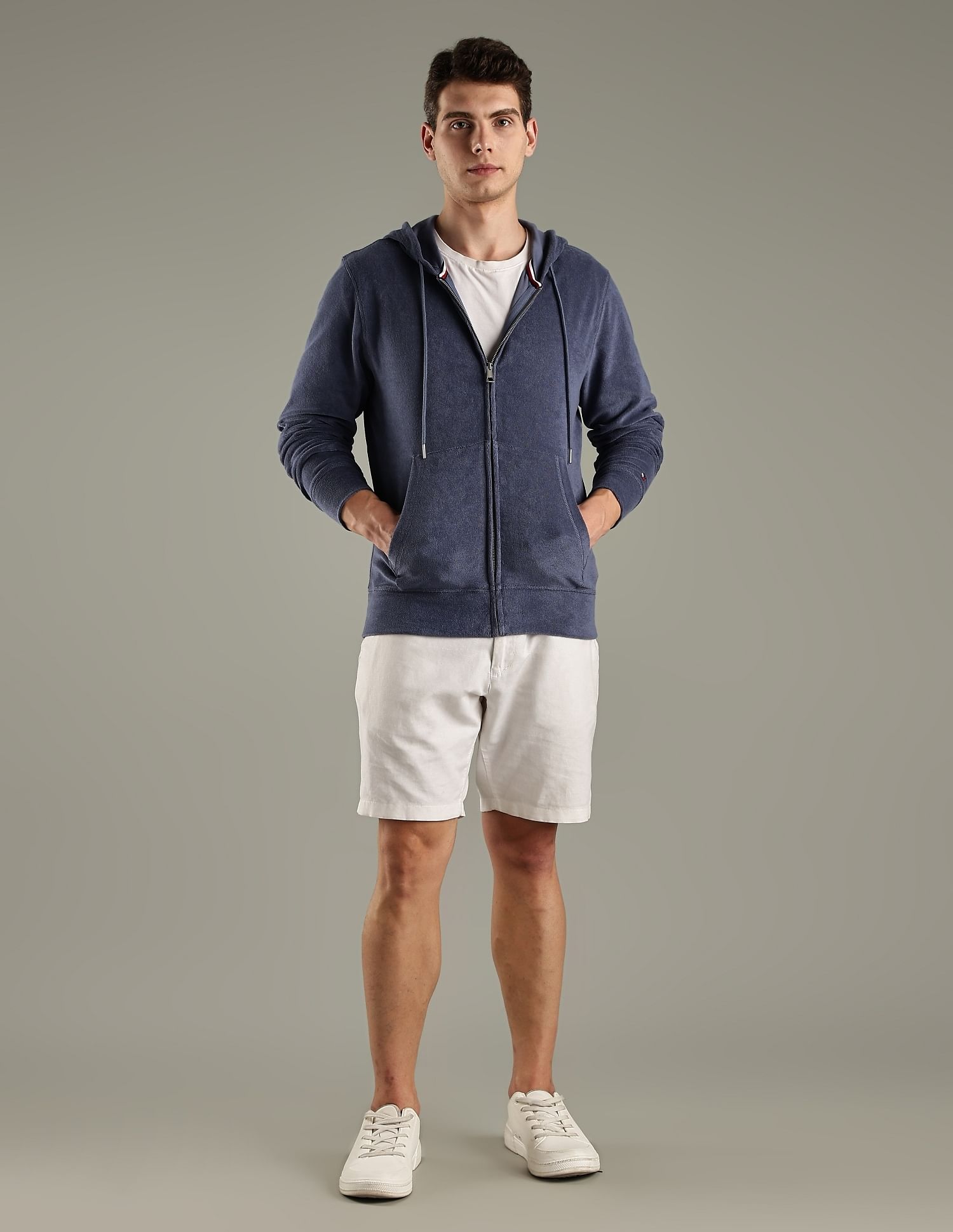 Tommy Hilfiger Solid Regular-Fit Cotton Sweatshirt