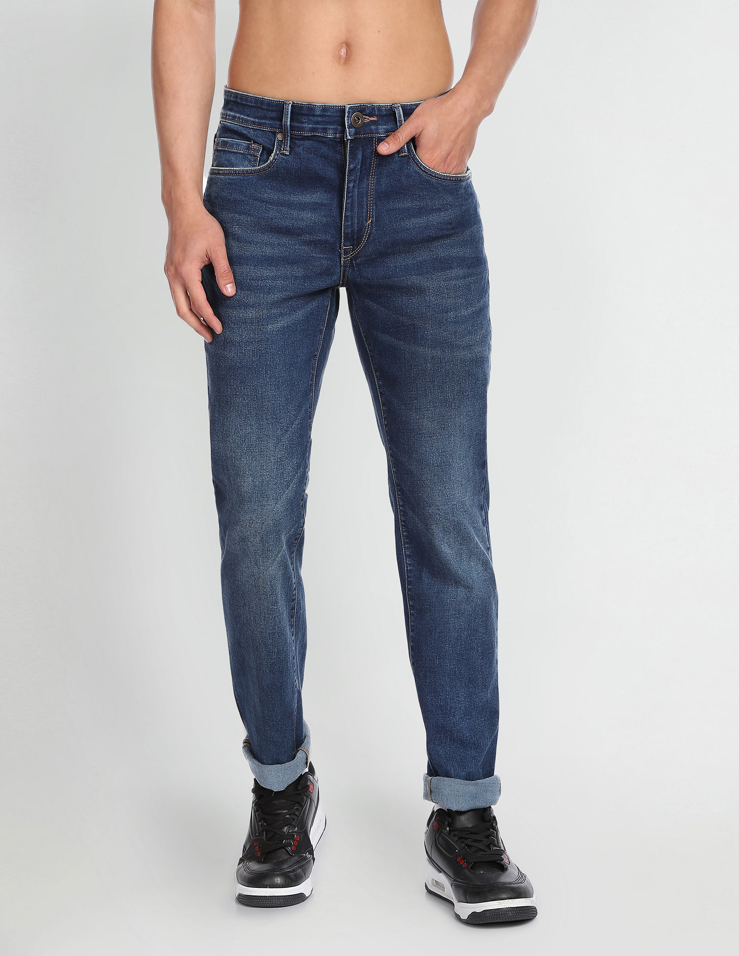Flying Machine Freddie Slim Straight Fit Authentic Signature Jeans