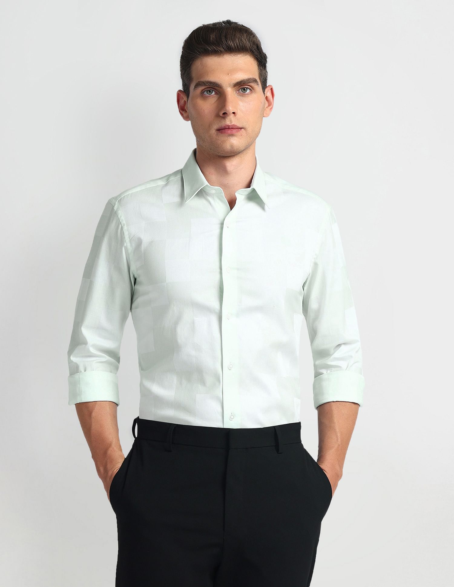 Arrow Newyork Manhattan Slim Fit Check Shirt