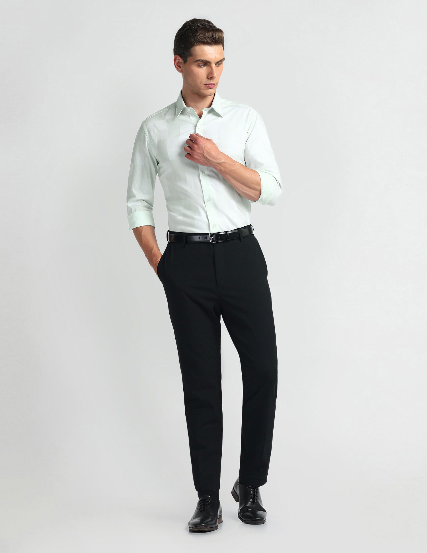 Arrow Newyork Manhattan Slim Fit Check Shirt