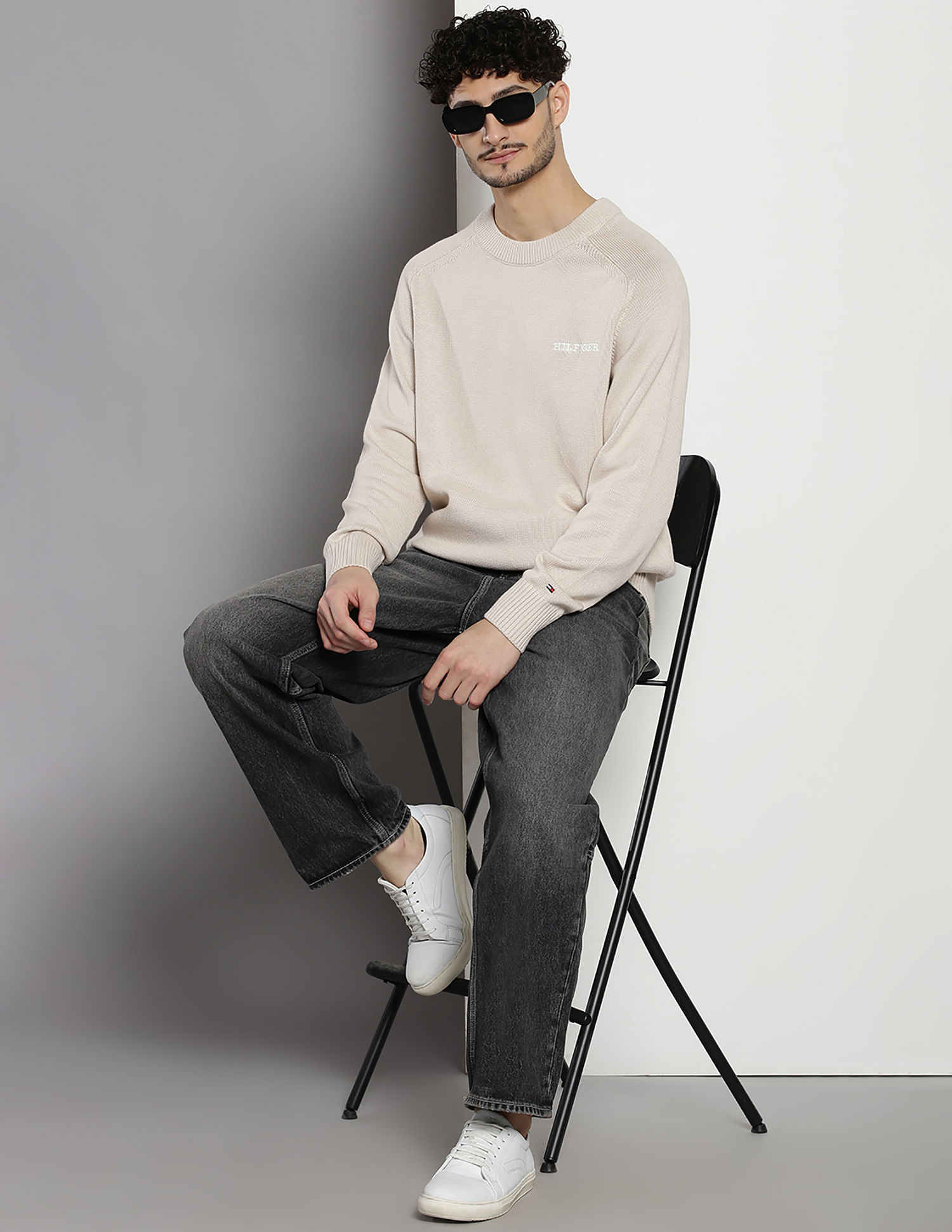Tommy Hilfiger Monotype Chunky Cotton Sweater