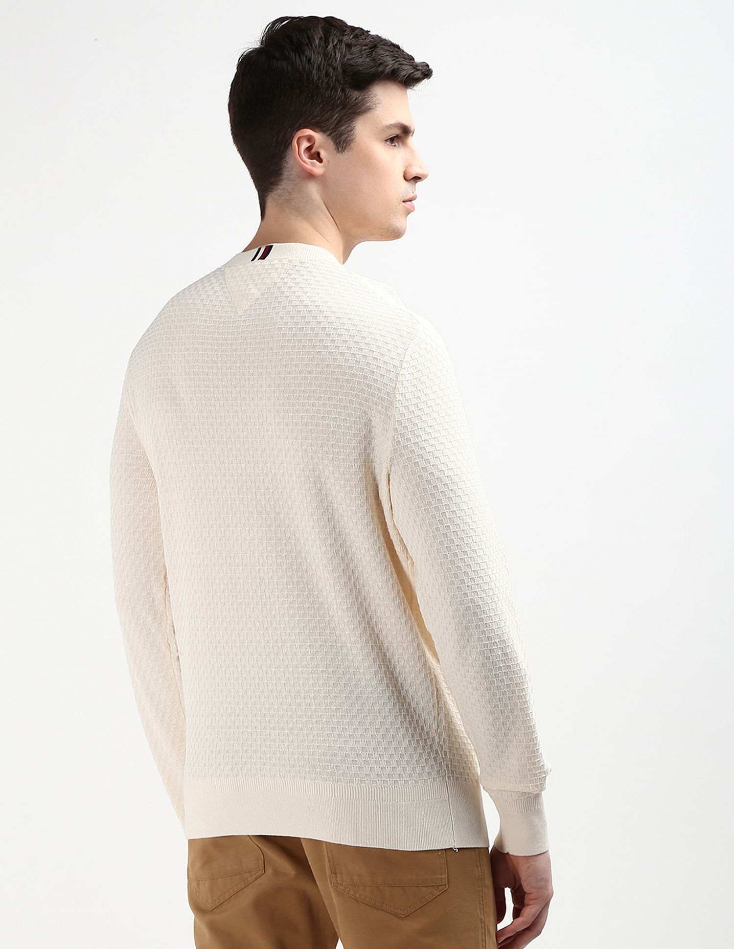 Tommy Hilfiger Crew Neck Check Sweater