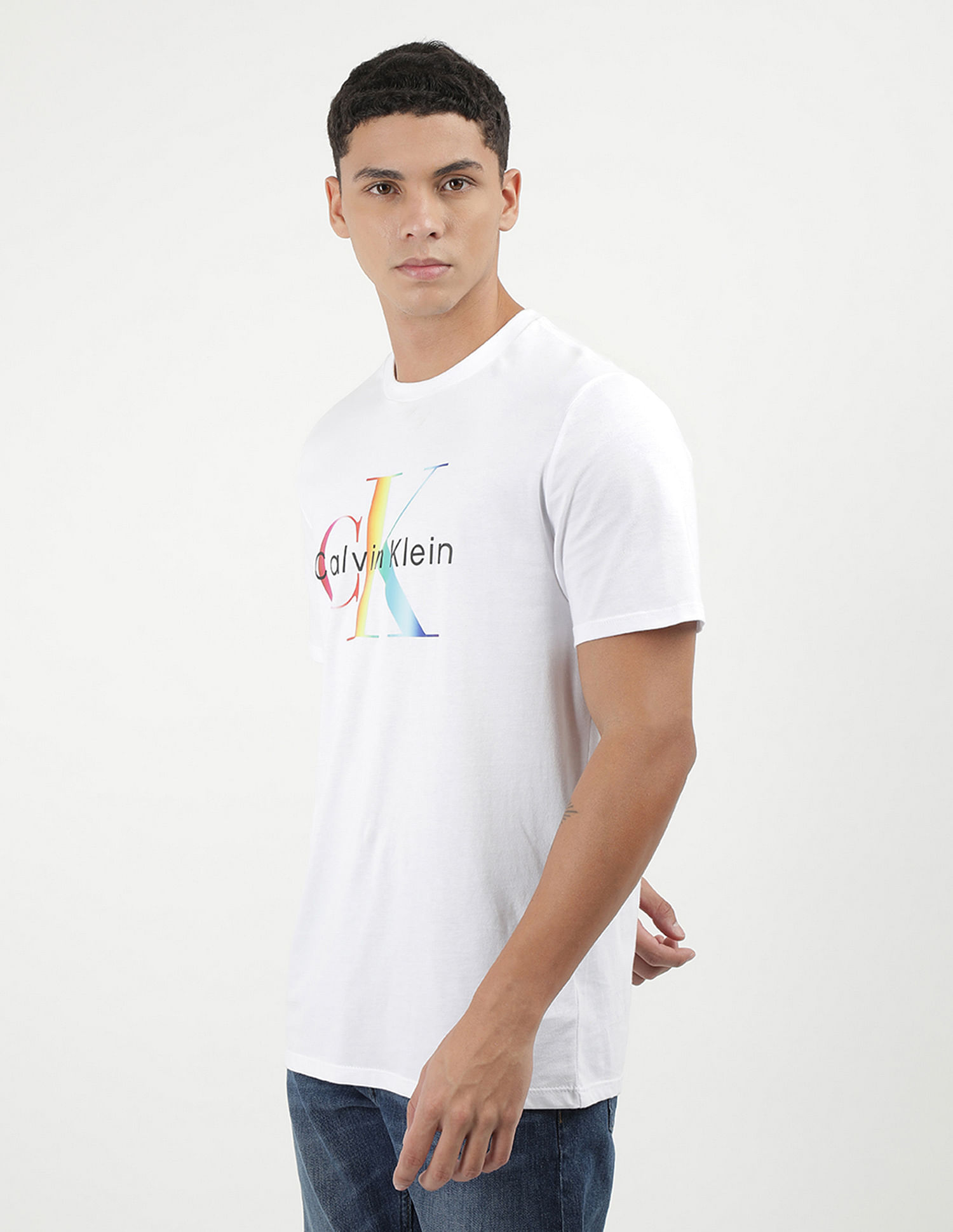 Calvin Klein Crew Neck Monogram T-Shirt