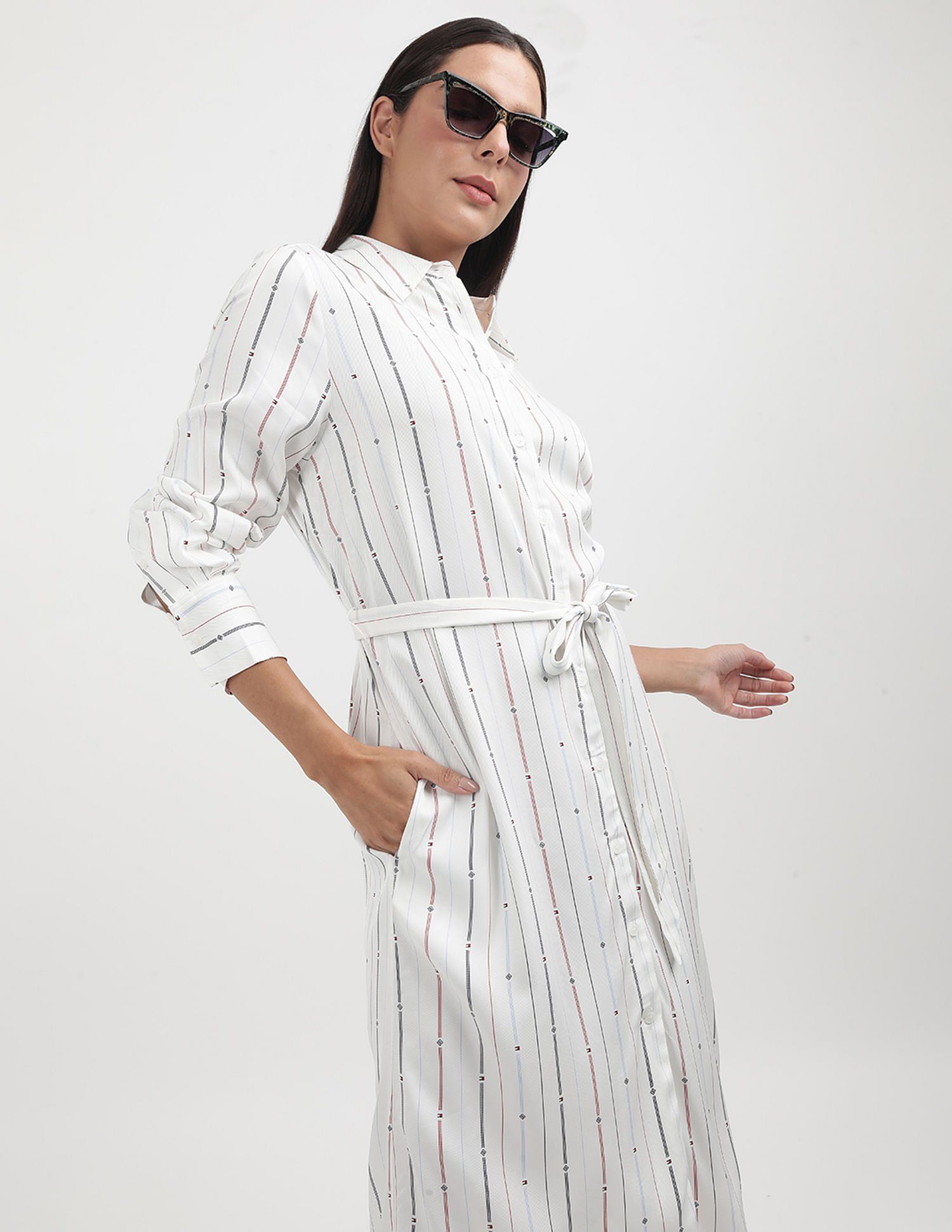 Tommy Hilfiger Foulard Knee Shirt dress