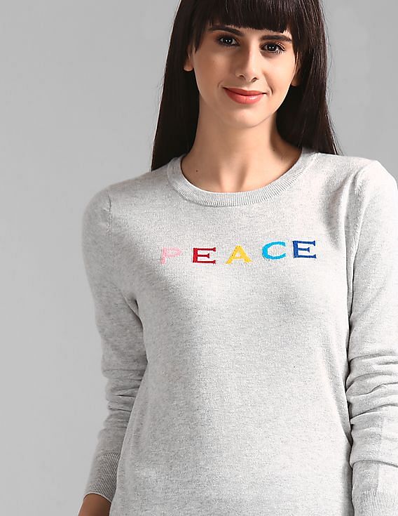 Gap clearance peace sweater