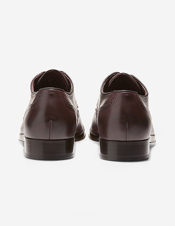 Buy Cole Haan Men Dark Brown Perforated Dawson Grand 360  display picture 3